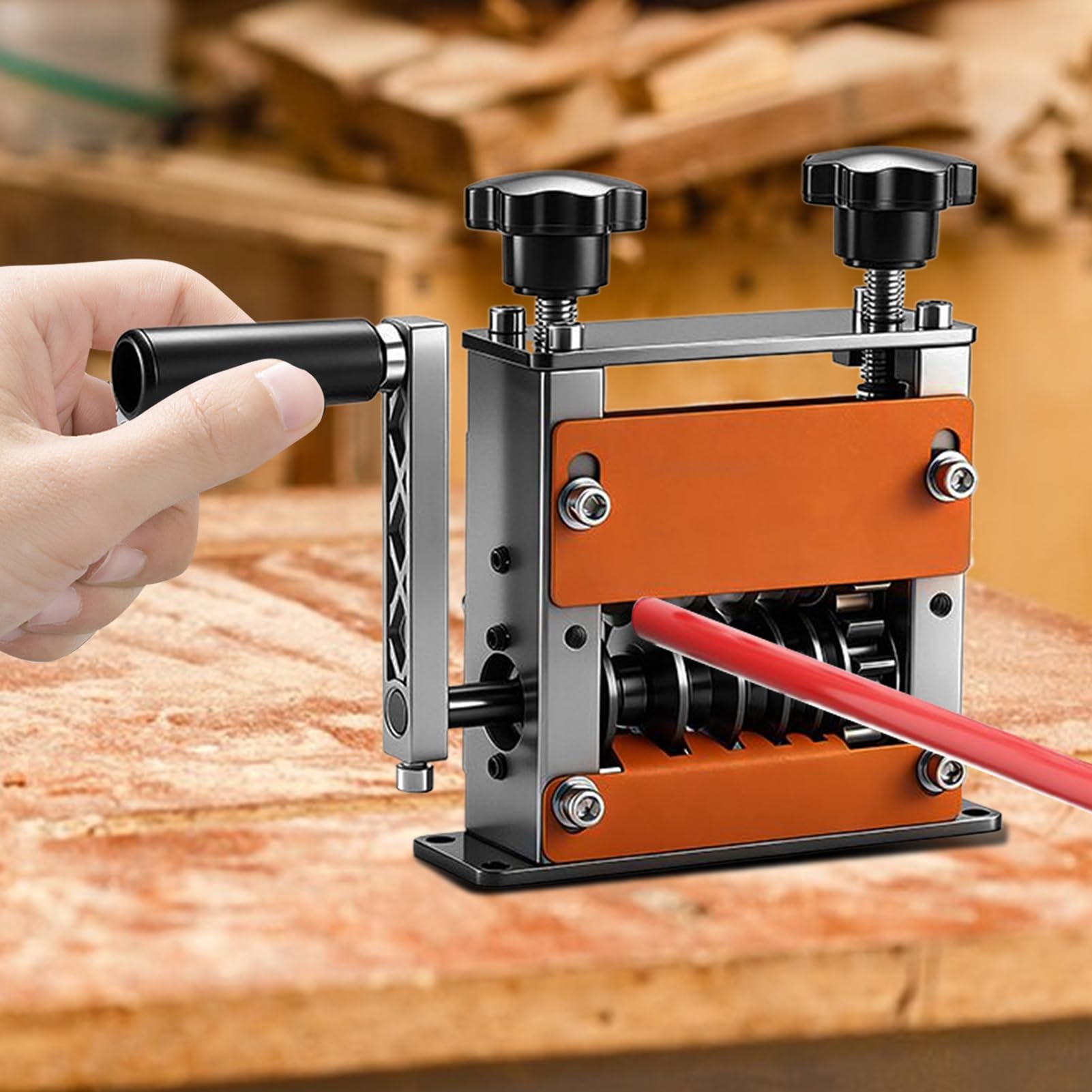 Máquina Pelacables Portátil, 0.04-0.67 Pulgadas, 6 Agujeros, Doble Modo, Herramienta De Pelado De Cables, Cobre Y Aluminio, Para Adultos, Profesionales, Entusiastas, Principiantes, Trabajadores,