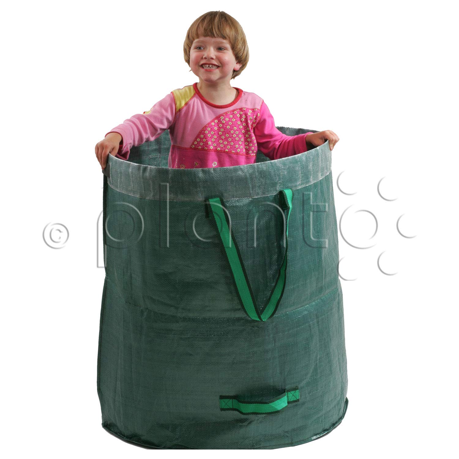 planto Gartensack Gartenabfallsack Gartensammler Gartentasche Abfallsack Gartentaschen für Gartenabfall Laubsack in Profi-Qualität (285 Liter, ⌀ 69 x 77 cm) 1 Stück