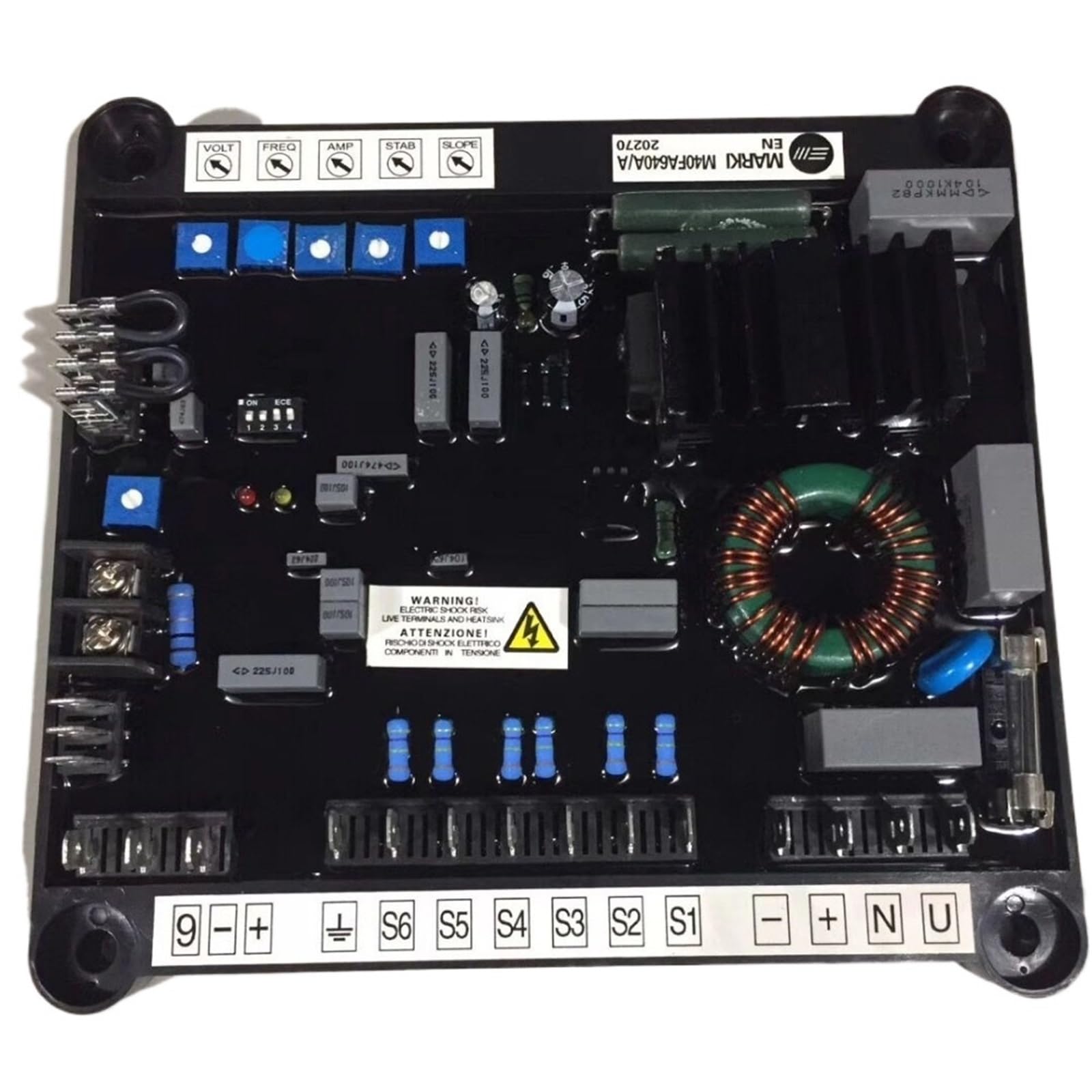 Regulador de voltaje automático de CA M40FA640A Marki Generador diésel silencioso sin escobillas Reguladores de voltaje automáticos Estabilizador ajustable trifásico de 380 V