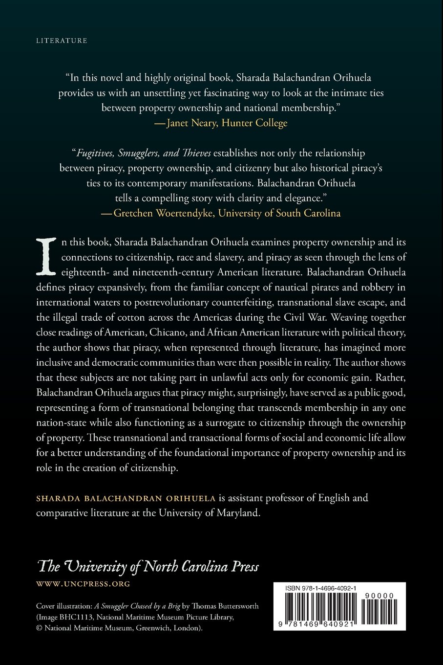 Fugitives, Smugglers, and Thieves: Piracy and Personhood in American Literature