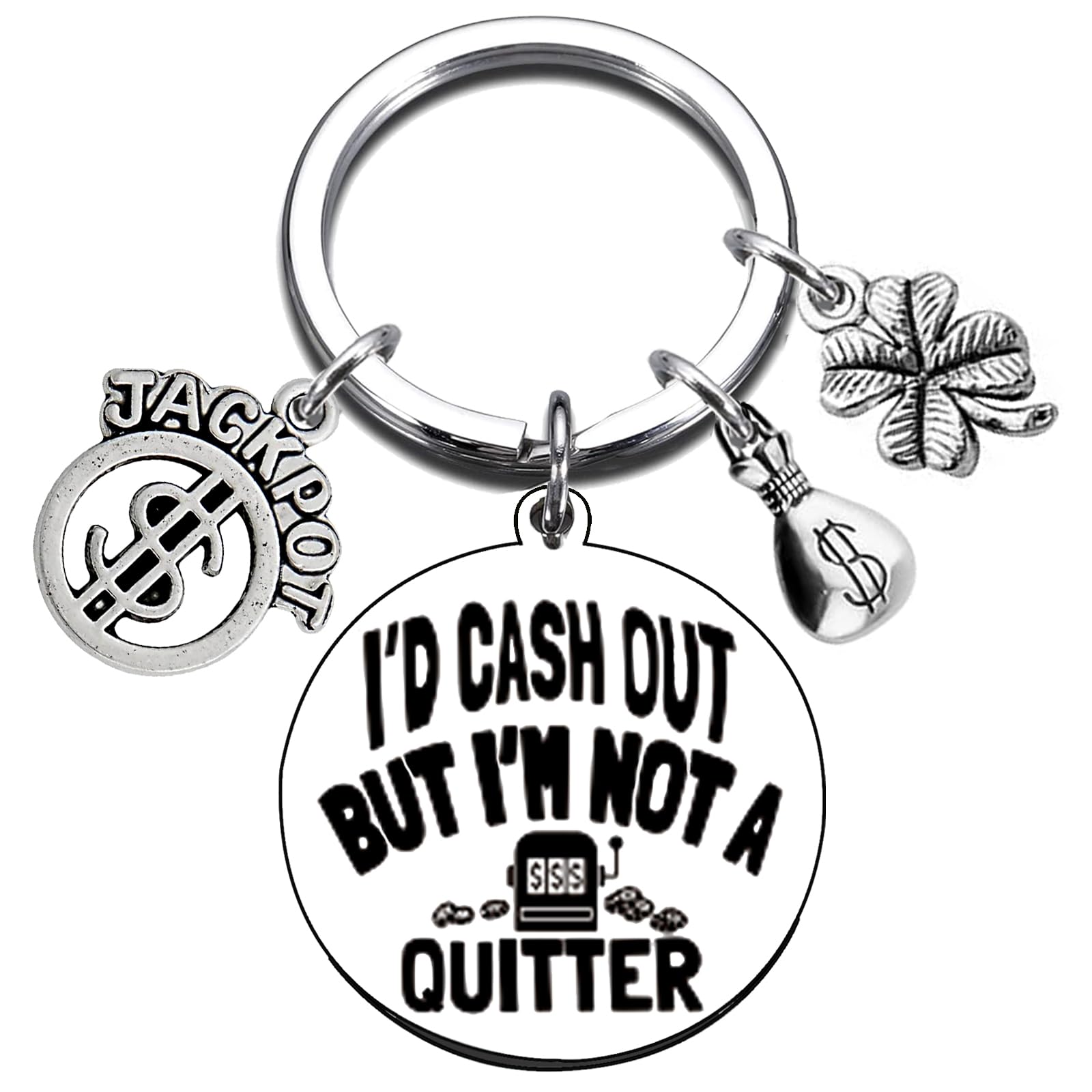 Slot Machine Gifts Gambling Keychain for Christmas Graduation Birthday Casino Themed Gifts for Women Men Gambling Lovers Casino Lover Gambler One-Arm Bandit Lucky Merch Slot Machine Themed Jewelry
