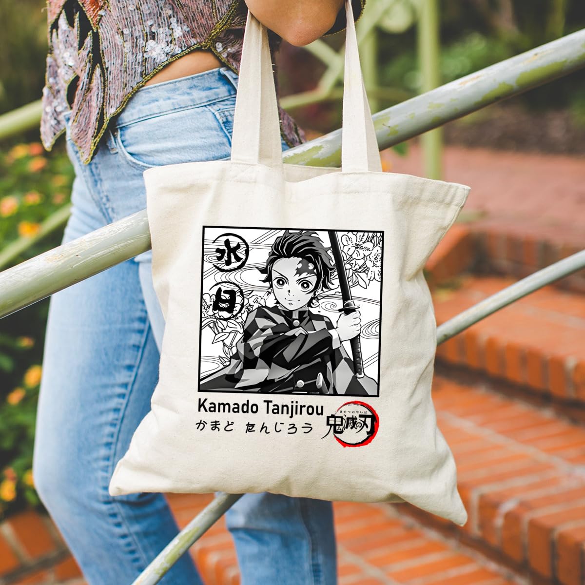 鬼滅の刃エコバッグ竈門炭治郎 新品】鬼滅の刃 エコバッグ (竈門炭治郎) - メルカリ