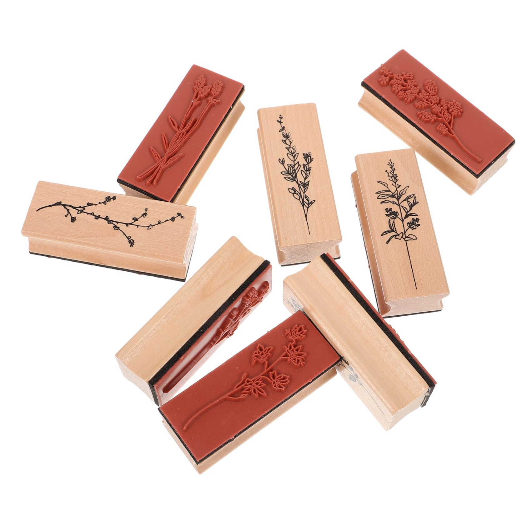 Gadpiparty 5 Sätze Kinderstempel Planerstempel Zahl Deko Namensstempel Tagebuchstempel Blockstempel Lehrbuchstaben Zum Bausatz Basteln Einfärben Drucken Buch Tagebuch Stempel 8 Stück * 5