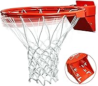 PROGOAL Dual-Spring Breakaway Basketball Rim - Heavy Duty 5/8" Flex Replacement Fits Most Backboards, Indoor/Outdoor Use