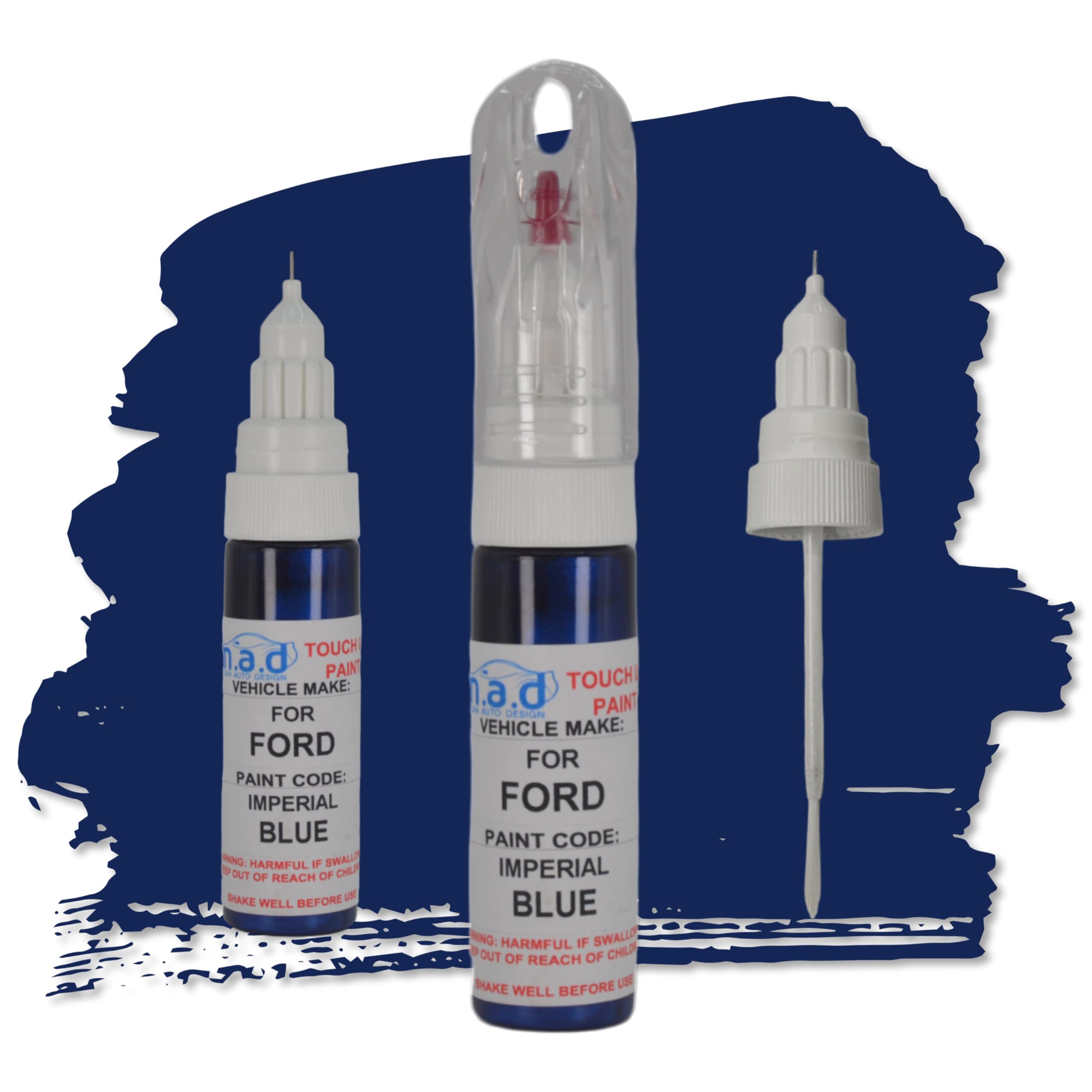 M.a.d Myldan Auto Design Paint, Primer & Lacquer M.a.d For Ford Imperial Blue Touch Up Kit Compatible With Fiesta Focus Puma Kuga Galaxy (, 20 Milliliters)