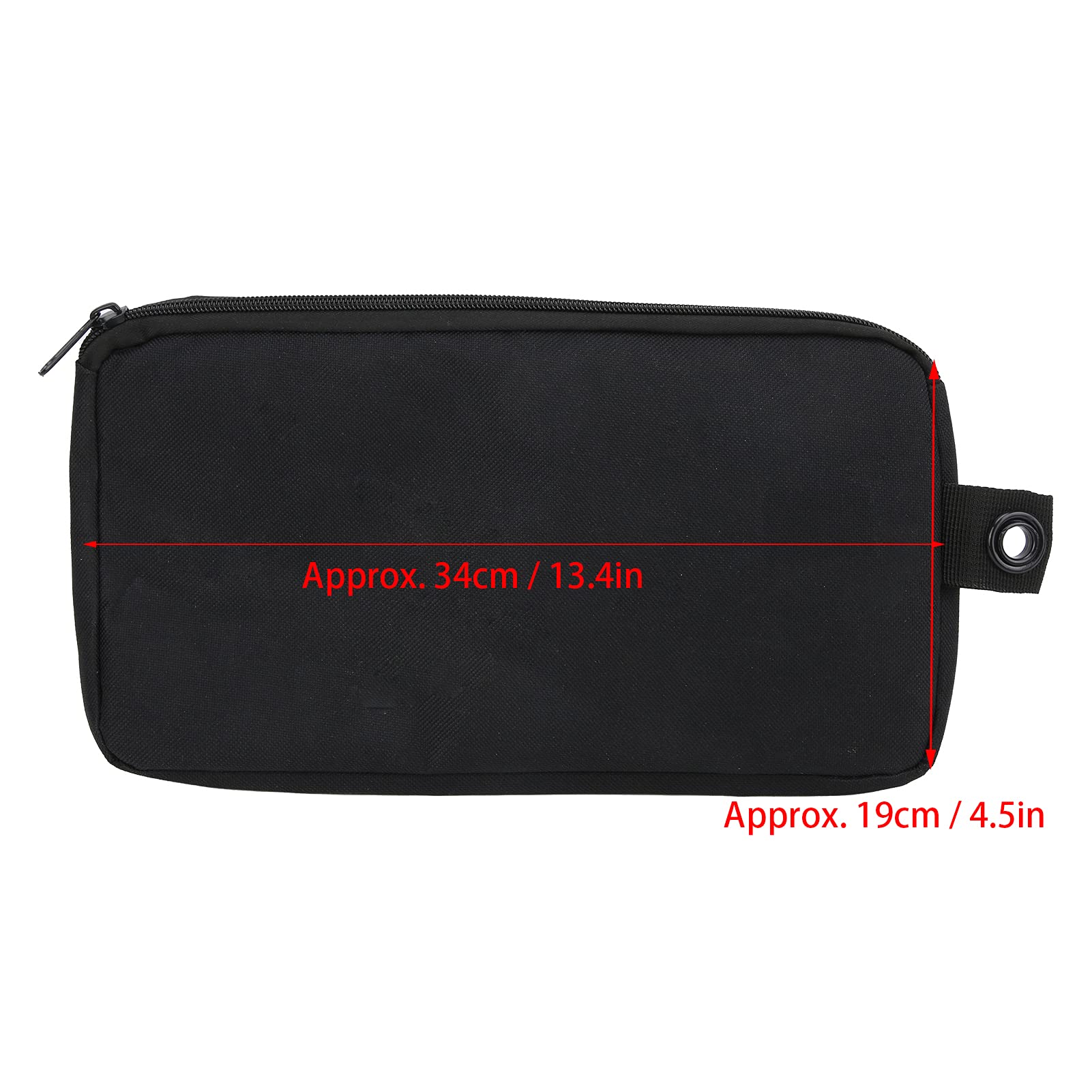 equlup Surfboard Fin Bag, Surfboard Surfing Fin Wallet Handbag 34x19cm/13.4x4.5in Surfing Padded Fin Wallet Storage Pocket for Water Sports Accessory