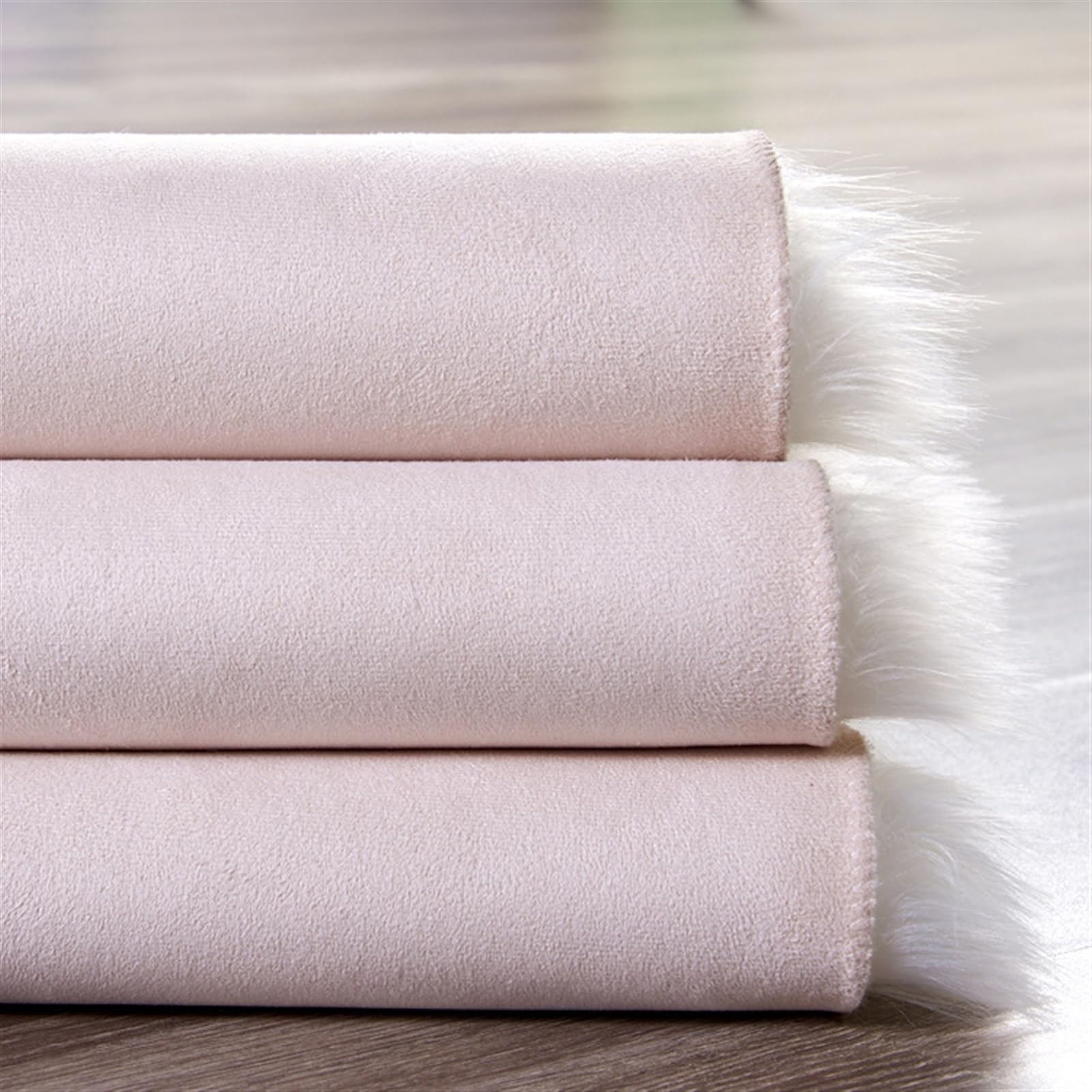 Tapis Salon à Poils Longs Antidérapant Tapis de Chambre Doux Shaggy Tapis en Fausse Fourrure pour la décoration de la Maison 80 x 160 cm, Jaune