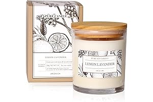 Aronica Non Toxic Soy Candles Essential Oils for Home, Scented Aromatherapy & Air Purification