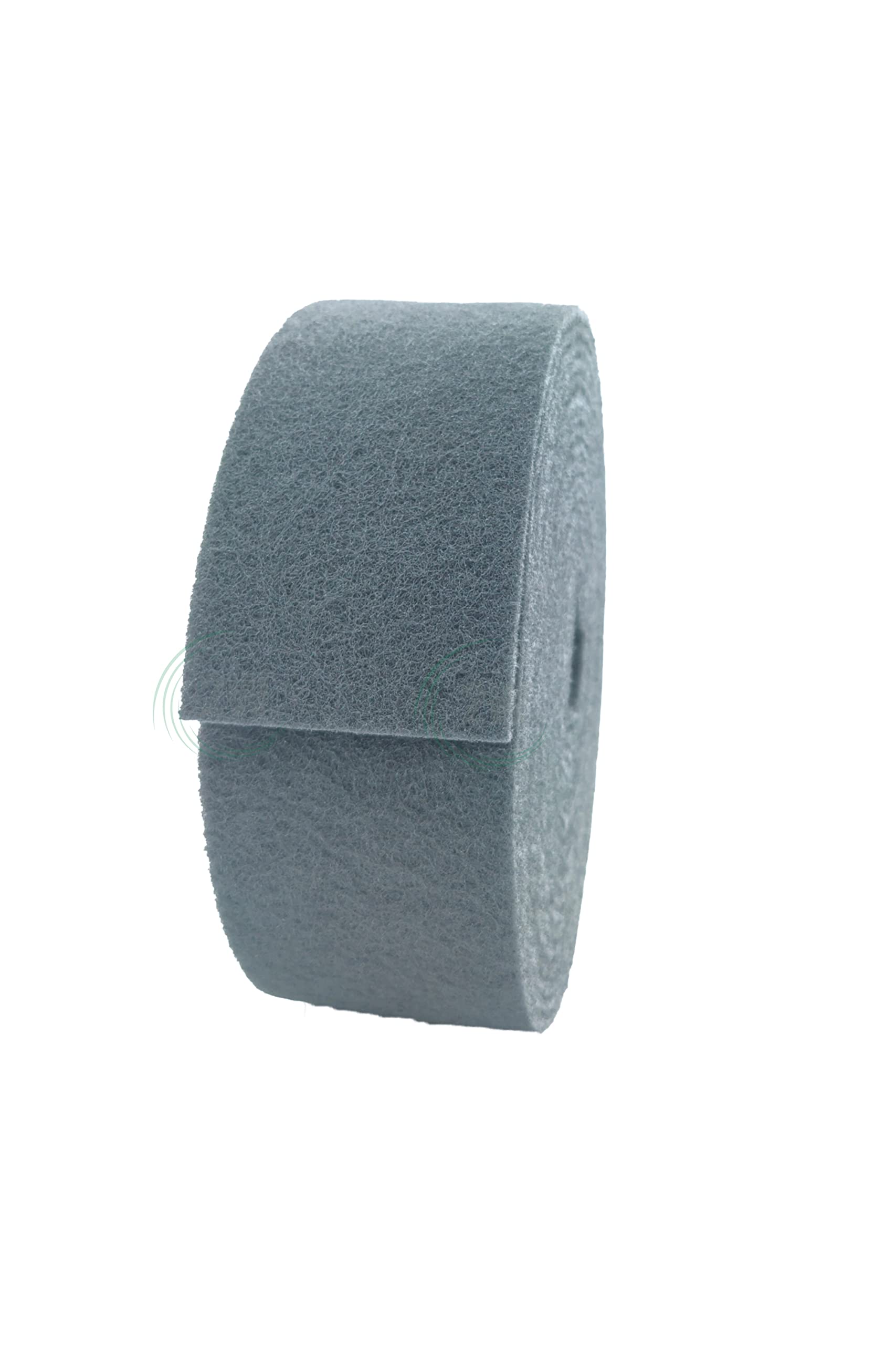 2W Rotolo di tessuto non tessuto abrasivo, grigio, grana 800, 100 mm x 10 m, altamente flessibile per sbavatura, opacizzazione e pulizia (1 pezzo)