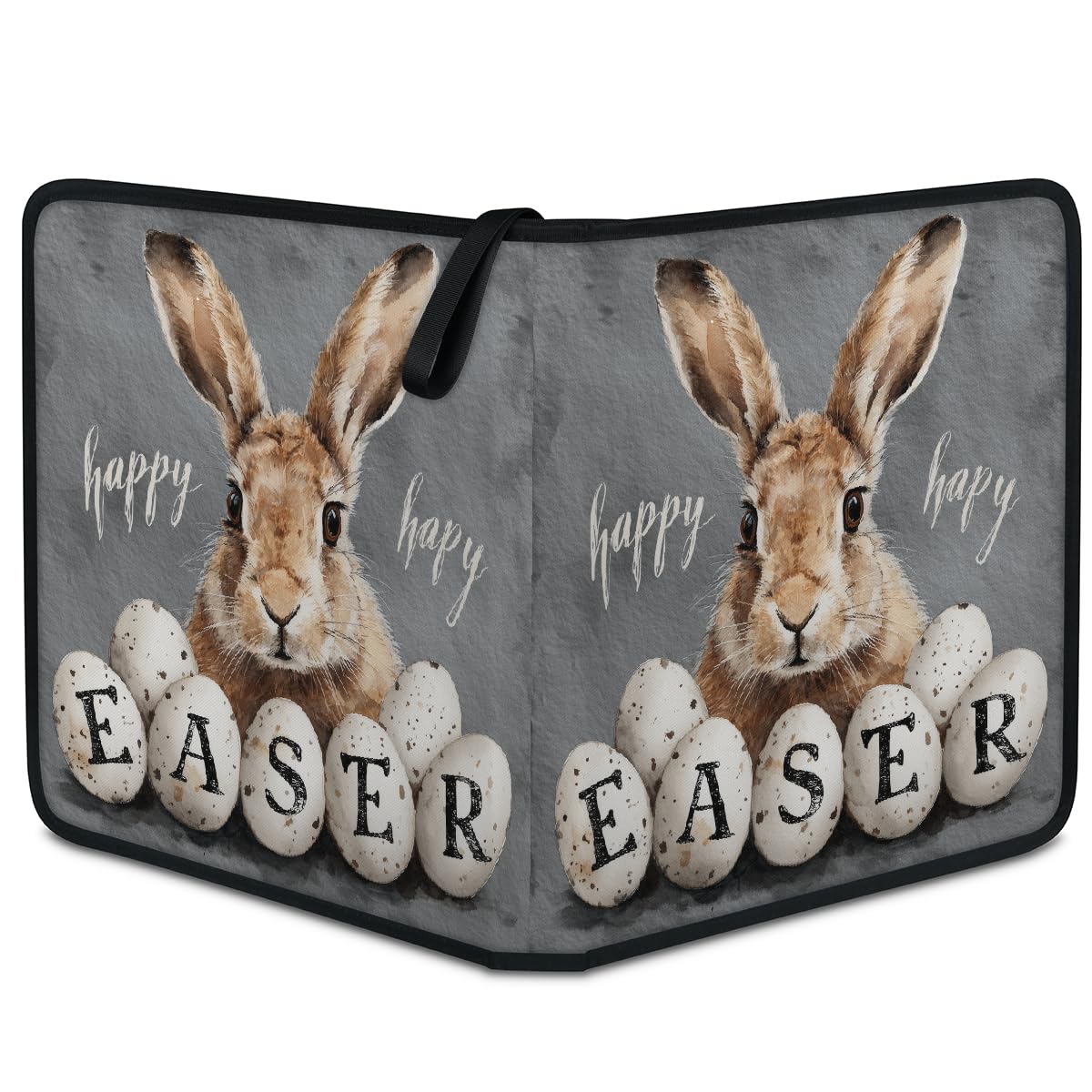 9-kieszeniowy segregator na karty kolekcjonerskie mieści 900 kart z 50 zdejmowanymi dwustronnymi rękawami, album na karty sportowe, kompatybilny z kartami do gier TCG MTG (Brown Bunny Easter)