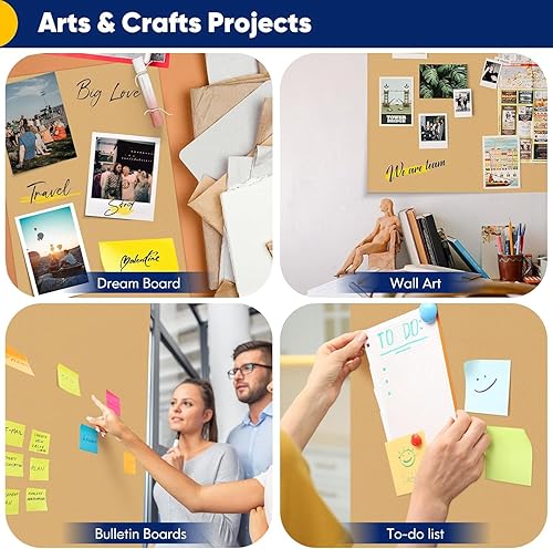 Miniatura 10 de Vanhench Papel de regalo negro de 36 x 1500 pulgadas (125 pies), rollo de papel kraft de color sólido para tablón de anuncios, construcción de