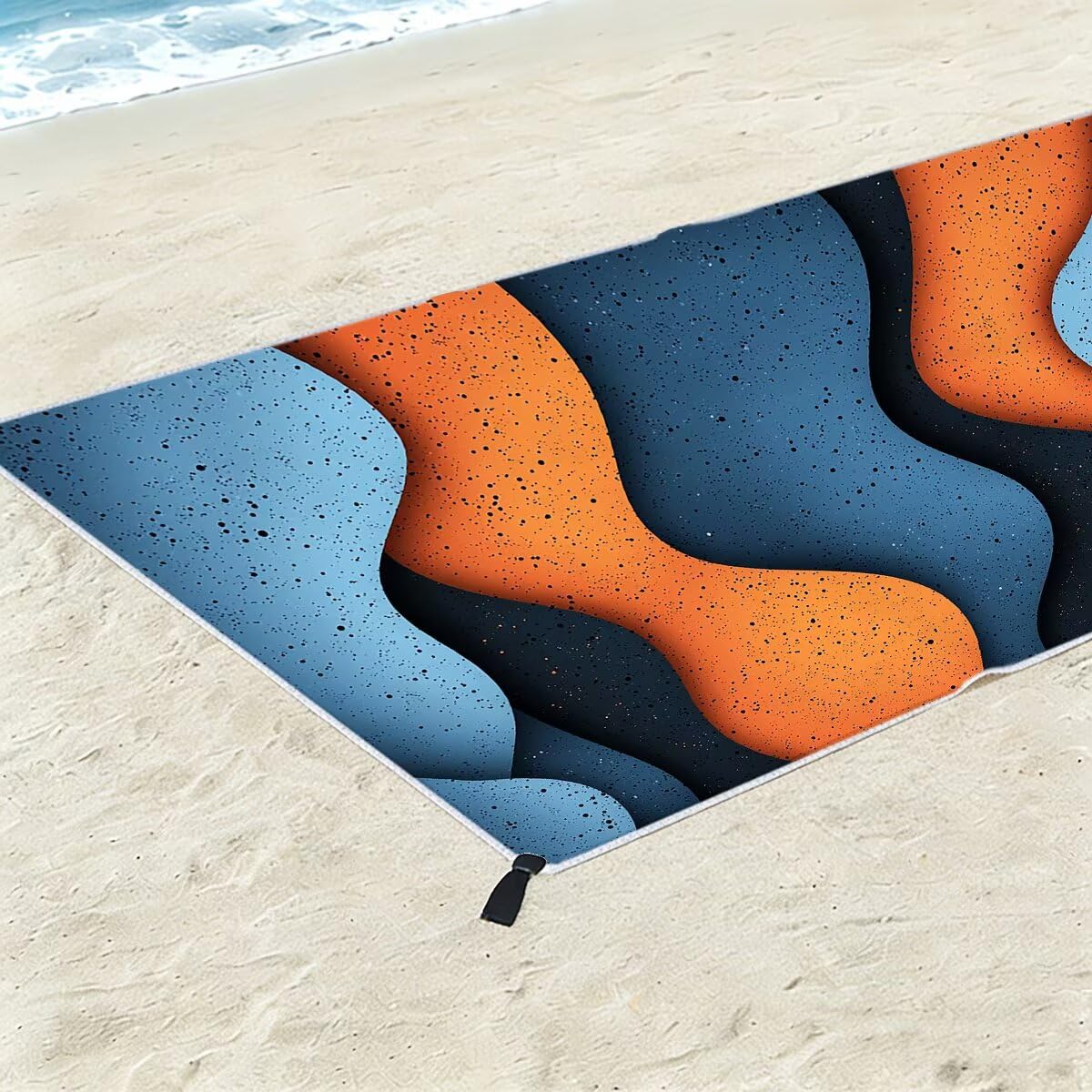 Ręcznik plażowy z mikrofibry, duży ręcznik kąpielowy 100 x 220 cm, zestaw 2 szt. szybkoschnących nowoczesnych prześcieradeł kąpielowych, odporne na piasek ręczniki plażowe z mikrofibry do podróży