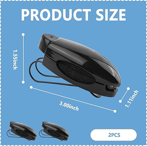 Miniatura 2 de 2 soportes para lentes de sol para automóvil, clip de soporte para lentes de sol con esponja para proteger los lentes de sol, clip universal para
