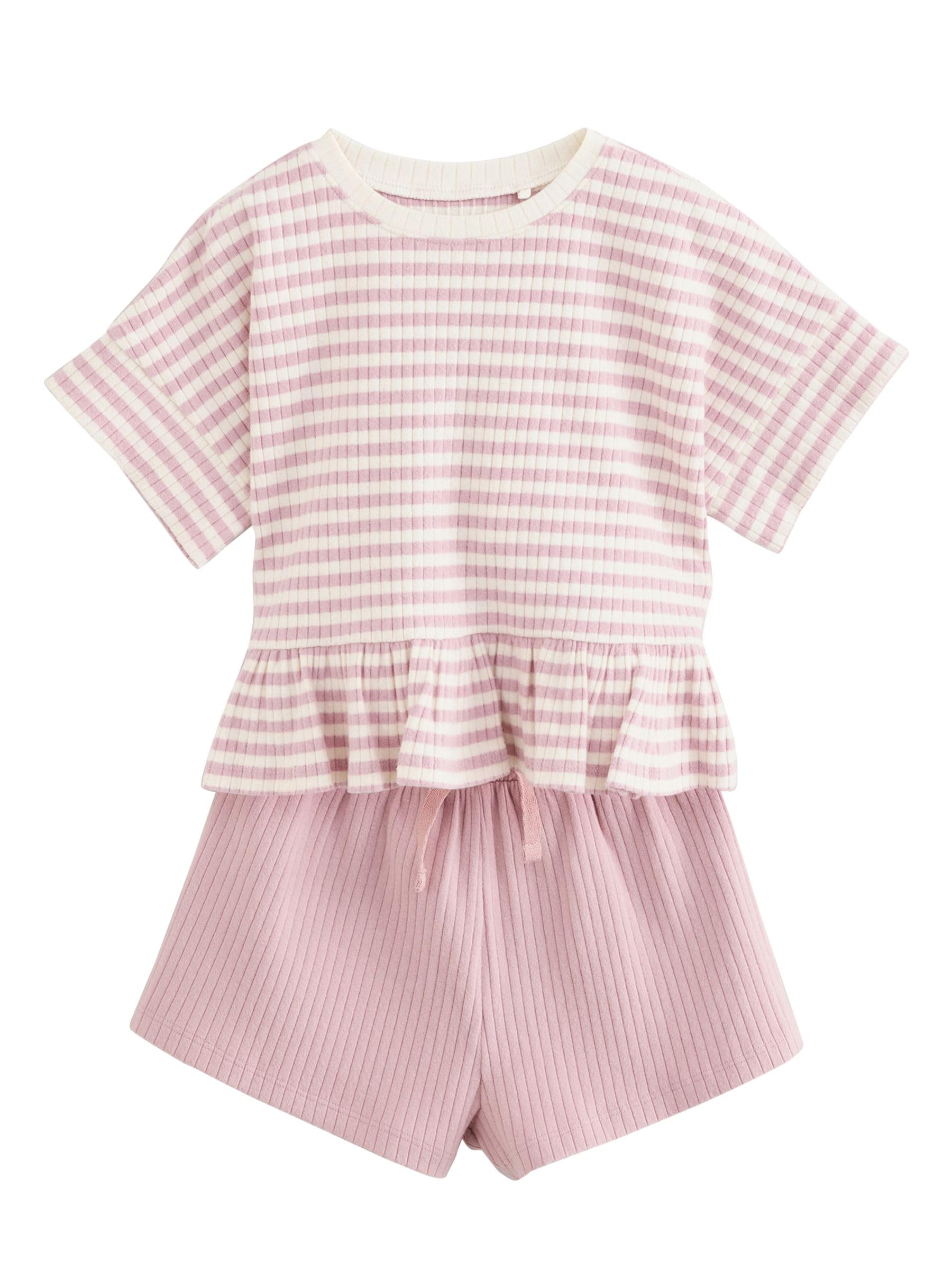 NEXT Fille Ensemble t-shirt et short, lot de 2