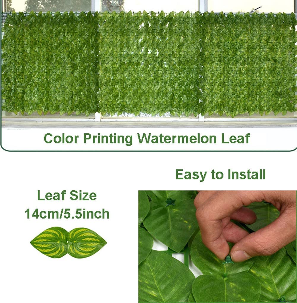 Hojas de Artificial para Jardín Seto Artificial Valla de setos artificiales y pared de hoja de vid de hiedra falsa para valla de privacidad, pantalla de pared, jardín, patio, patio, exterior, decora