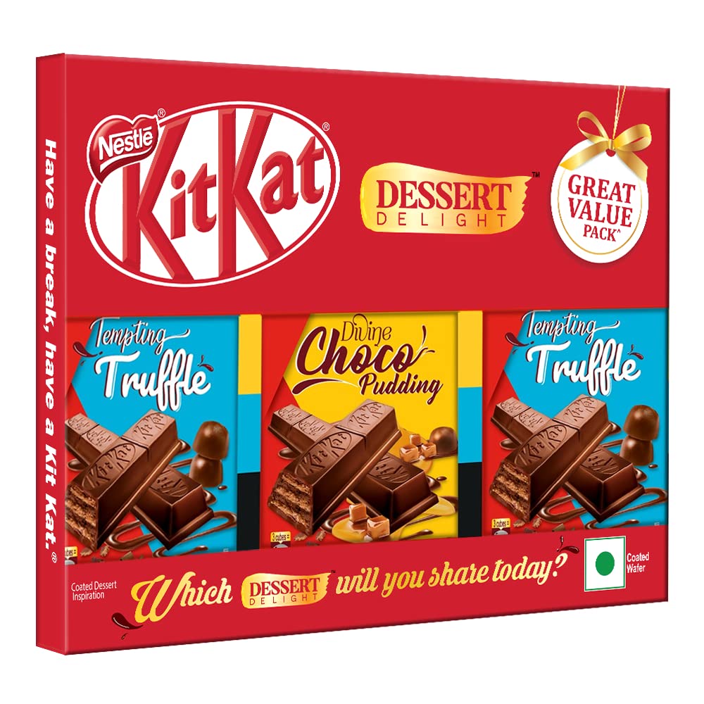 Nestle Kitkat Dessert Delight Wafer - Coated with Chocolate, 150g (Pack of 3) (B09PWBQV93) Amazon Price History, Amazon Price Tracker