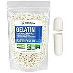 XPRS Nutra Size 3 Empty Capsules - 500 Empty Gelatin Capsules - Pills DIY Capsule Filling - Pure Bovine Pill Gel Caps Fillable Do-It-Yourself Vitamins and Supplements (White)