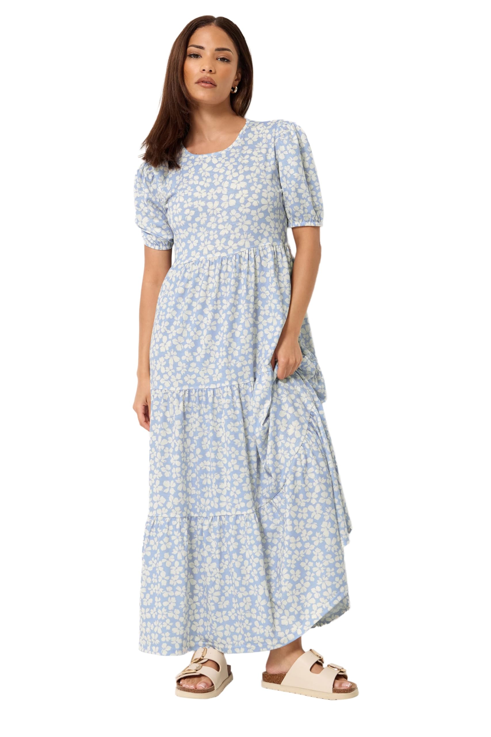 PixieGirl - Women's Maxi Dress - Petite - Size 12 - Light Blue