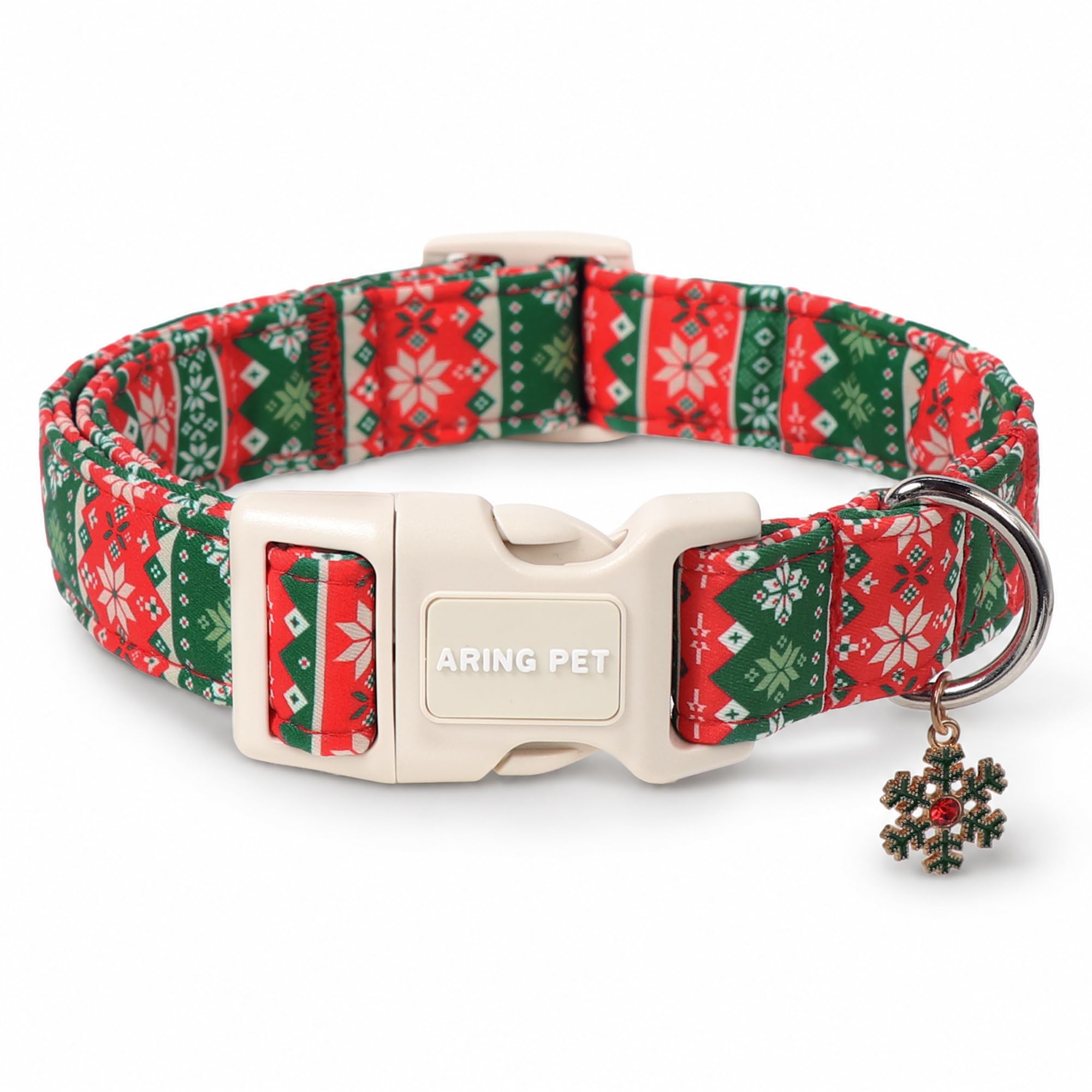 ARING PET Christmas Puppy Dog Collar for Small Boy Girl Dogs-Fair Isle S โ image 1