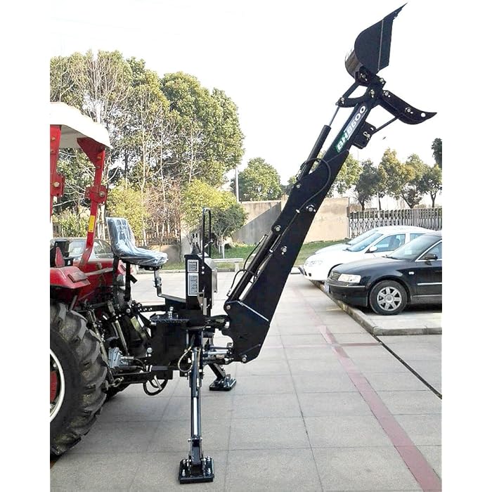 Buy Backhoe Tractor Attachment BH8600 15" Bucket with Thumb, PTO 3