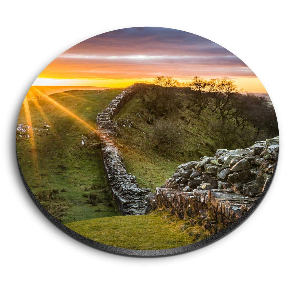 1 x Round MDF Magnet - Historic Hadrian's Wall UK 3335