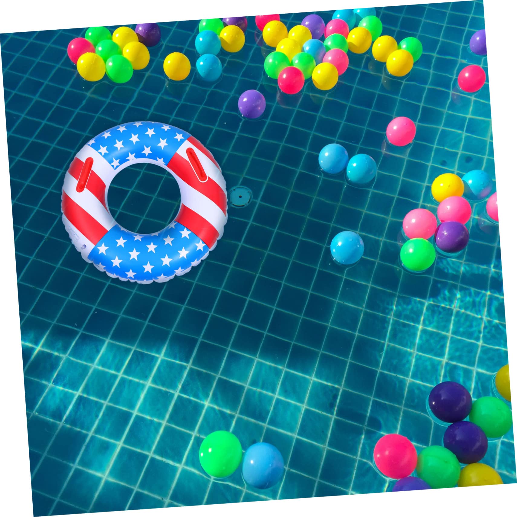 TOYANDONA Anello Di Nuoto Bandiera Anello Da Nuoto Per i Più Piccoli Gonfiabili Piscina Per Decorazioni Per Il Dell'indipendenza Galleggianti Gonfiabili Per Piscina Pvc