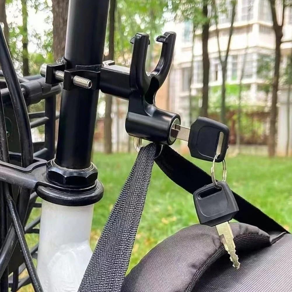 Candado Moto Cerradura Universal de Metal para Casco de Motocicleta, Manillar de Bicicleta, Seguridad antirrobo Candado Moto Disco
