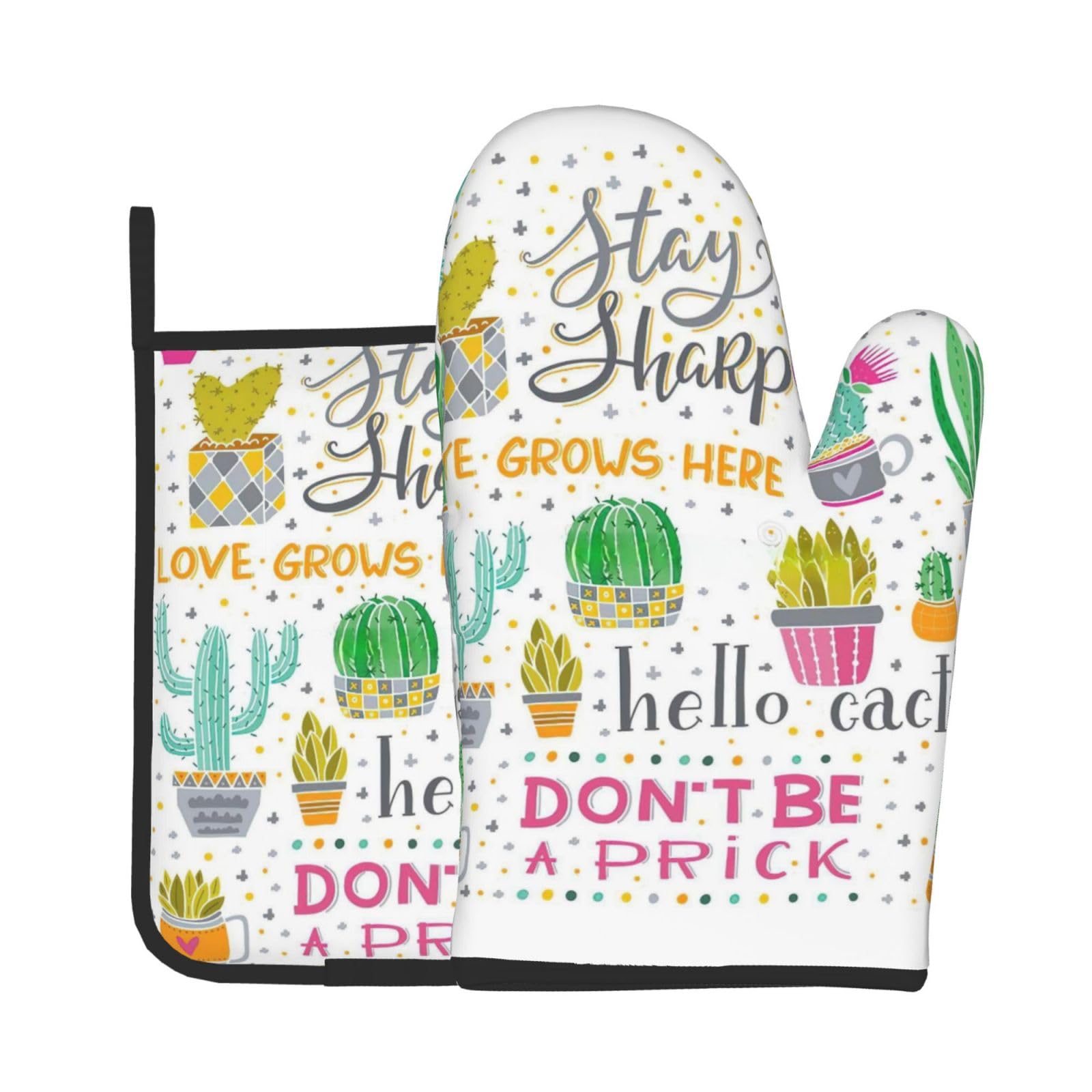 Succulent Fleshiness Kitchen Baking Two-Piece Set,Multipurpose Oven Gloves,Used for Barbecue Kitchen Baking