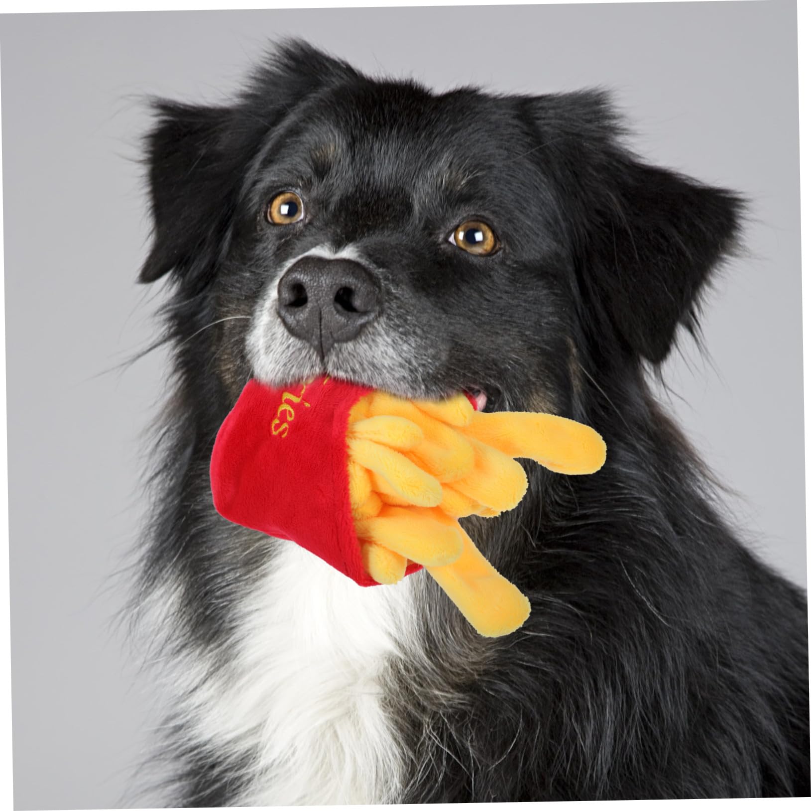 SOIMISS Jouet à Mâcher Dispositif Sonore Couineur en Peluche Imitation Nourriture Jouet Interactif Rouge pour Chien Adapté aux Jeux de Traction Secouage