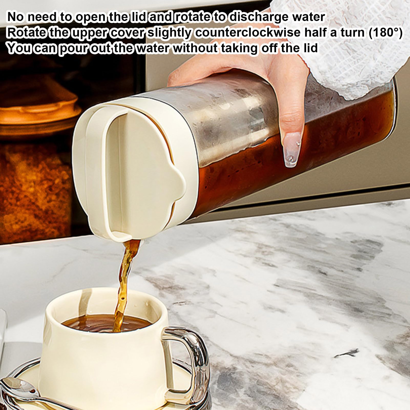 Générique Cold Brew Coffee Maker Acier Inoxydable Filtre 350 Mailles Thé Glacé