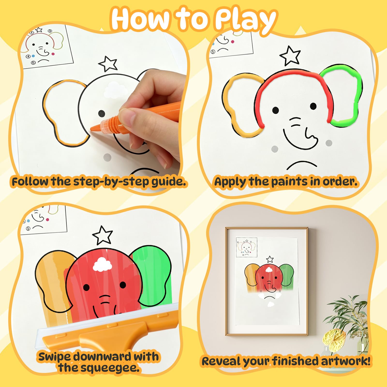 Kit artistico con lavavetri per bambini, senza disordine, regalo per