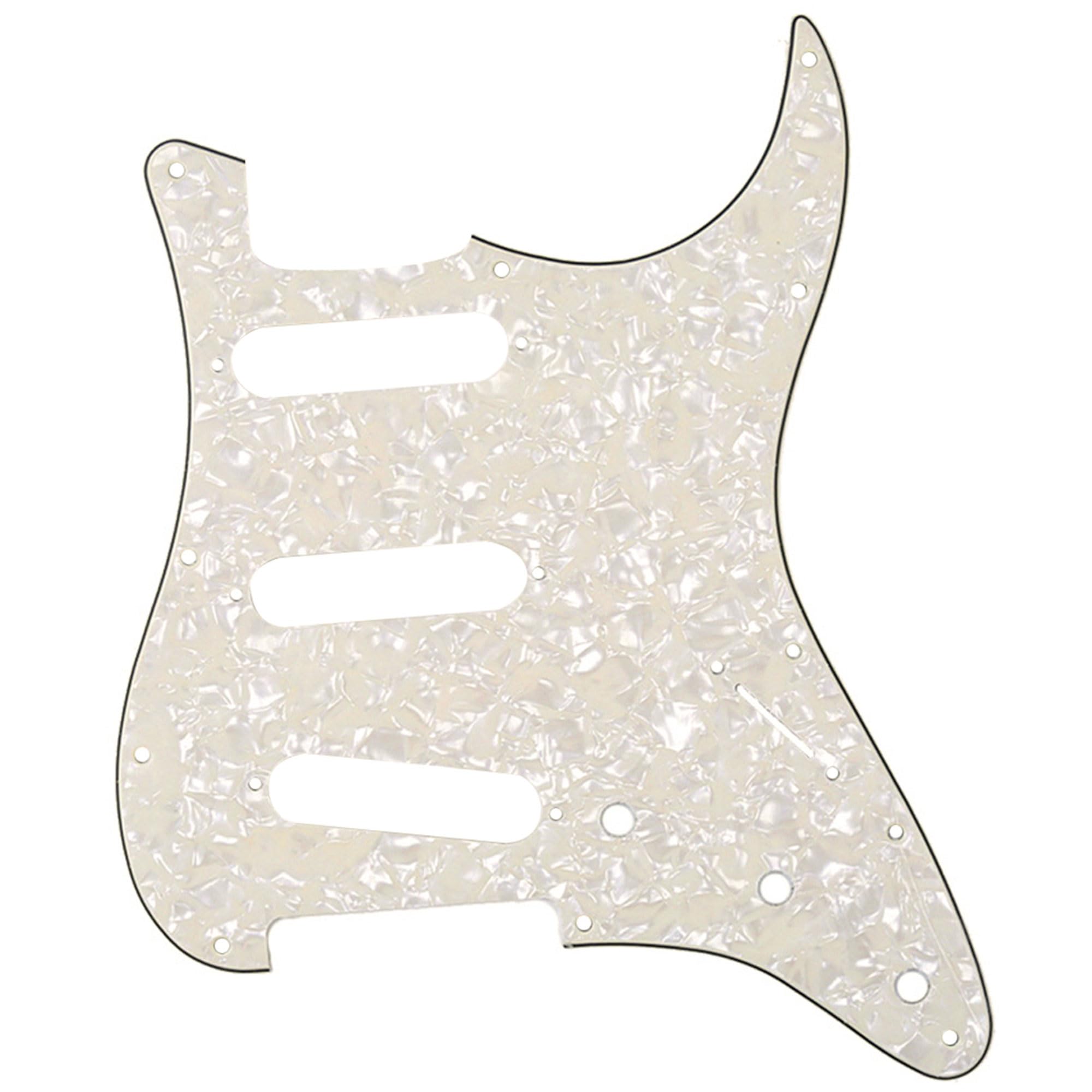 Vásárlás: Fender 0992141000 Pickguard Strat® , SSS, 11 Screw Holes, 4-ply, Black Pearl Egyéb - Foto 7