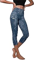 Vista 19 de ODODOS - Leggings capri de cintura alta para mujer con bolsillos, control de abdomen, no se transparentan, para entrenamiento atlético, running