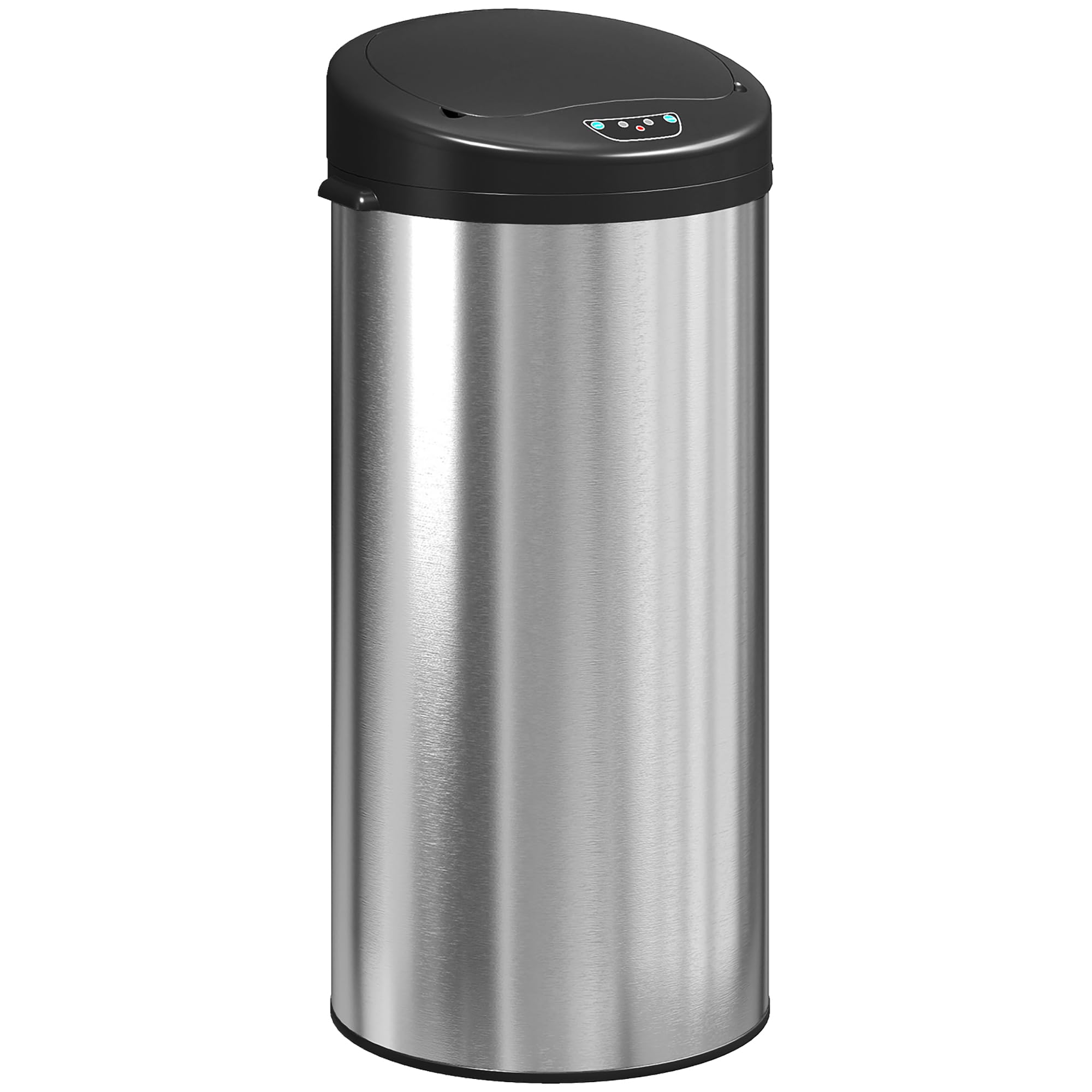HOMCOM Poubelle de cuisine automatique 30 L en acier inoxydable argent