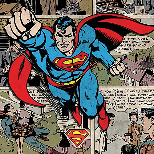 Dc Comics Wdc95608 - Stampa Su Tela, Motivo: Burst, Multicolore, 40 X 40 Cm