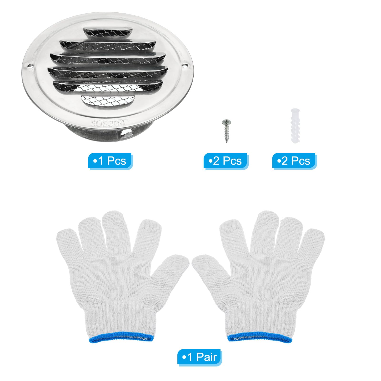 PATIKIL 3" Round Soffit Air Vents - Image 3