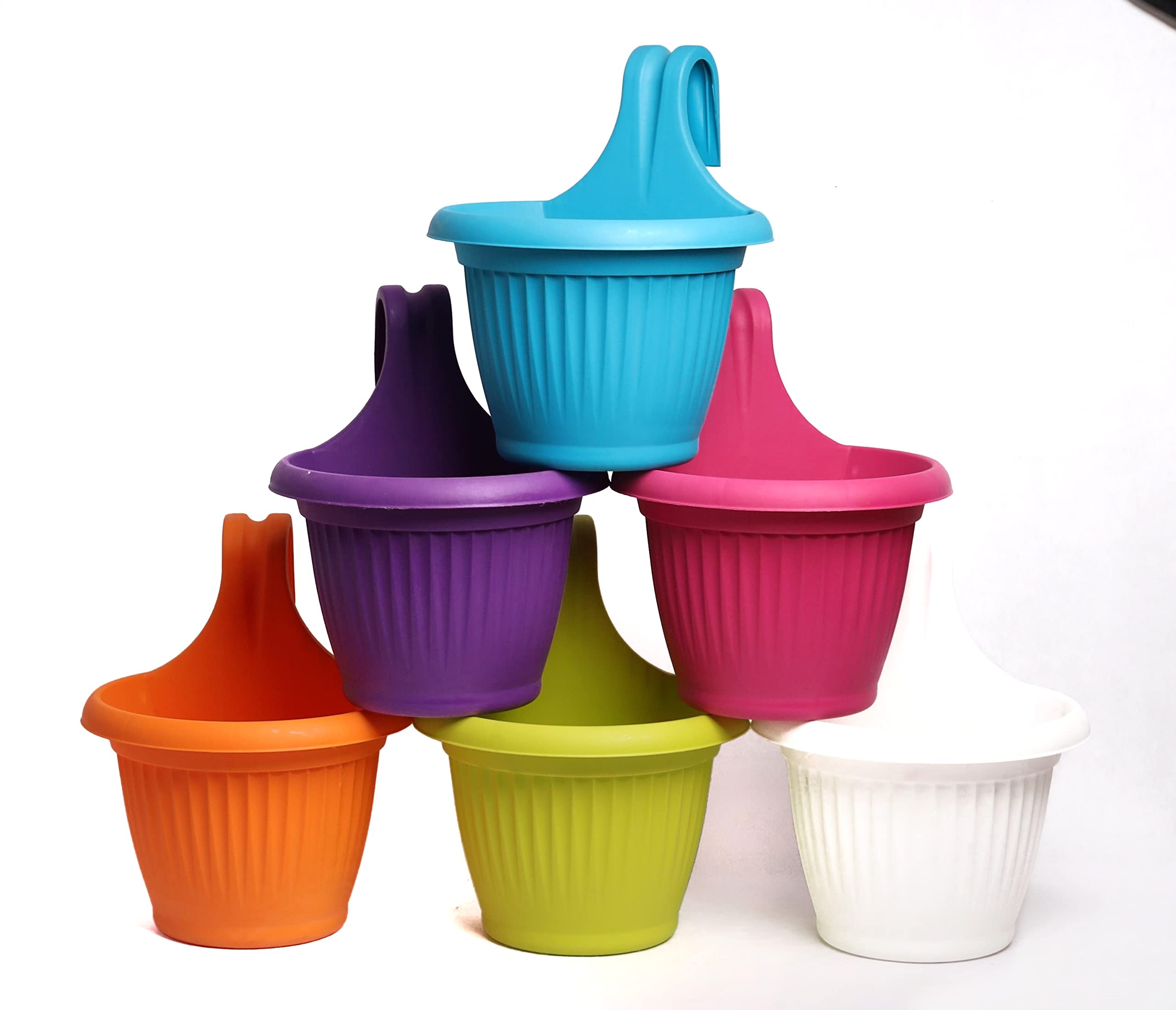 HARSHDEEP Bello-Indoor Outdoor Home Balcony Terrace Decorative Hanging Flower Pot Round Plastic Set of 3 (Assorted) Inch 8 X 6 (B0CKXKMX94) Amazon Price History, Amazon Price Tracker