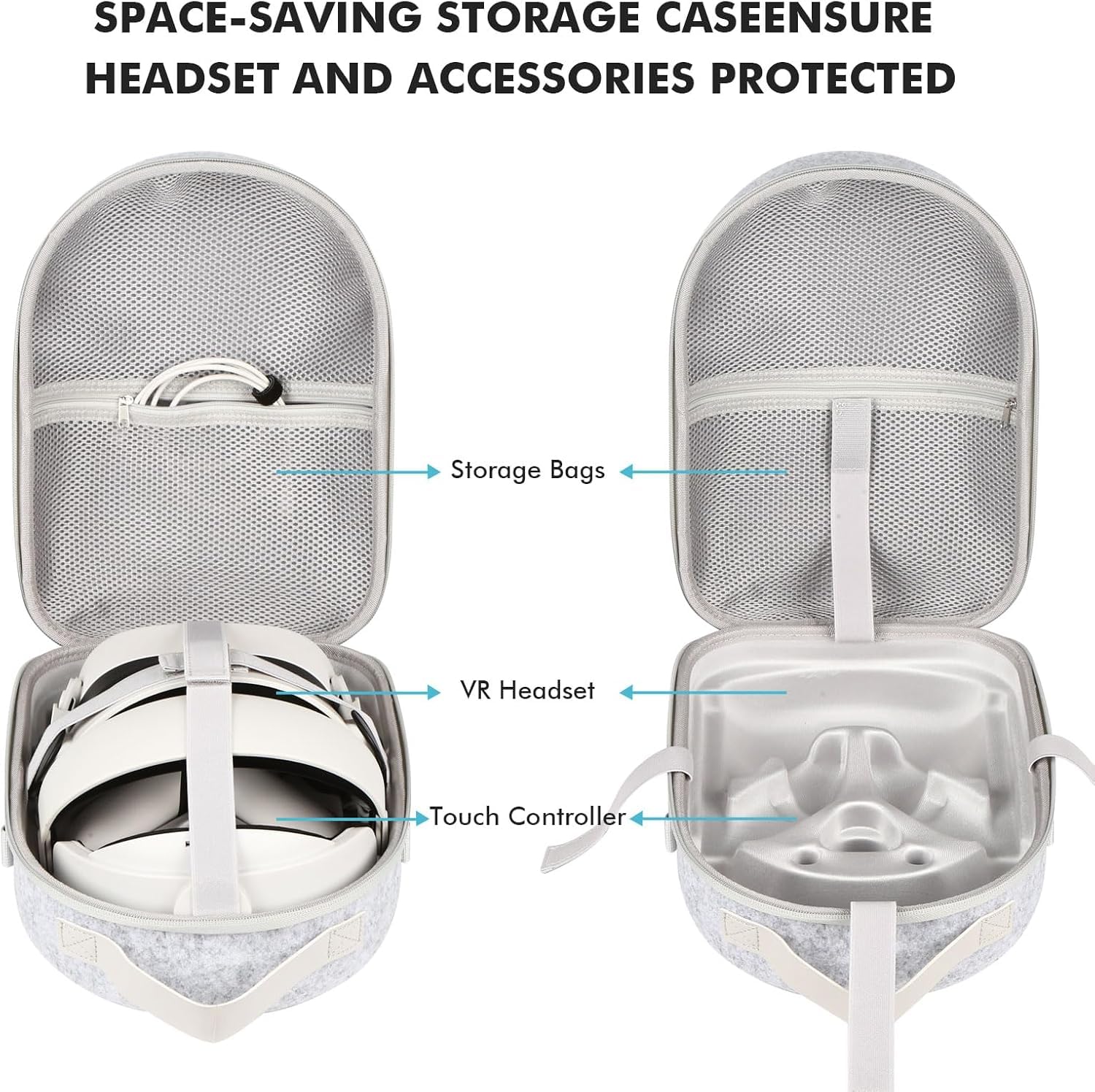 Meta Quest 3/3S Grand sac de transport ultra haute capacité compatible casque réalité virtuelle