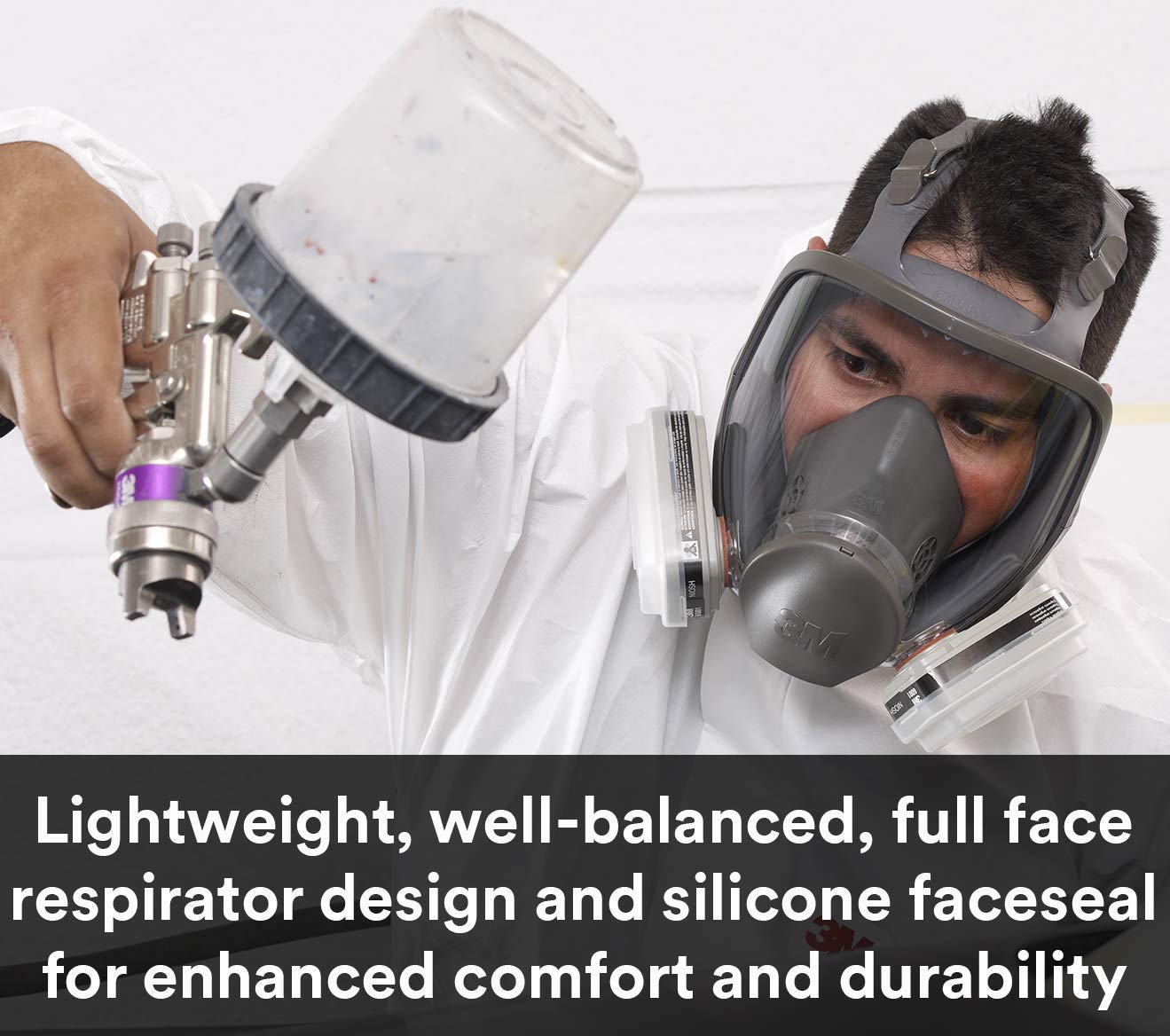 3M 6800 Reusable Respirator, Full Facepiece, Medium, 1 Each