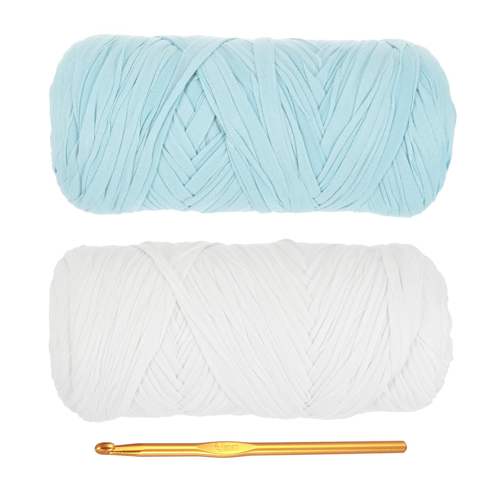 PATIKIL T-Shirt Yarn for Crocheting with 1 Crochet Hook