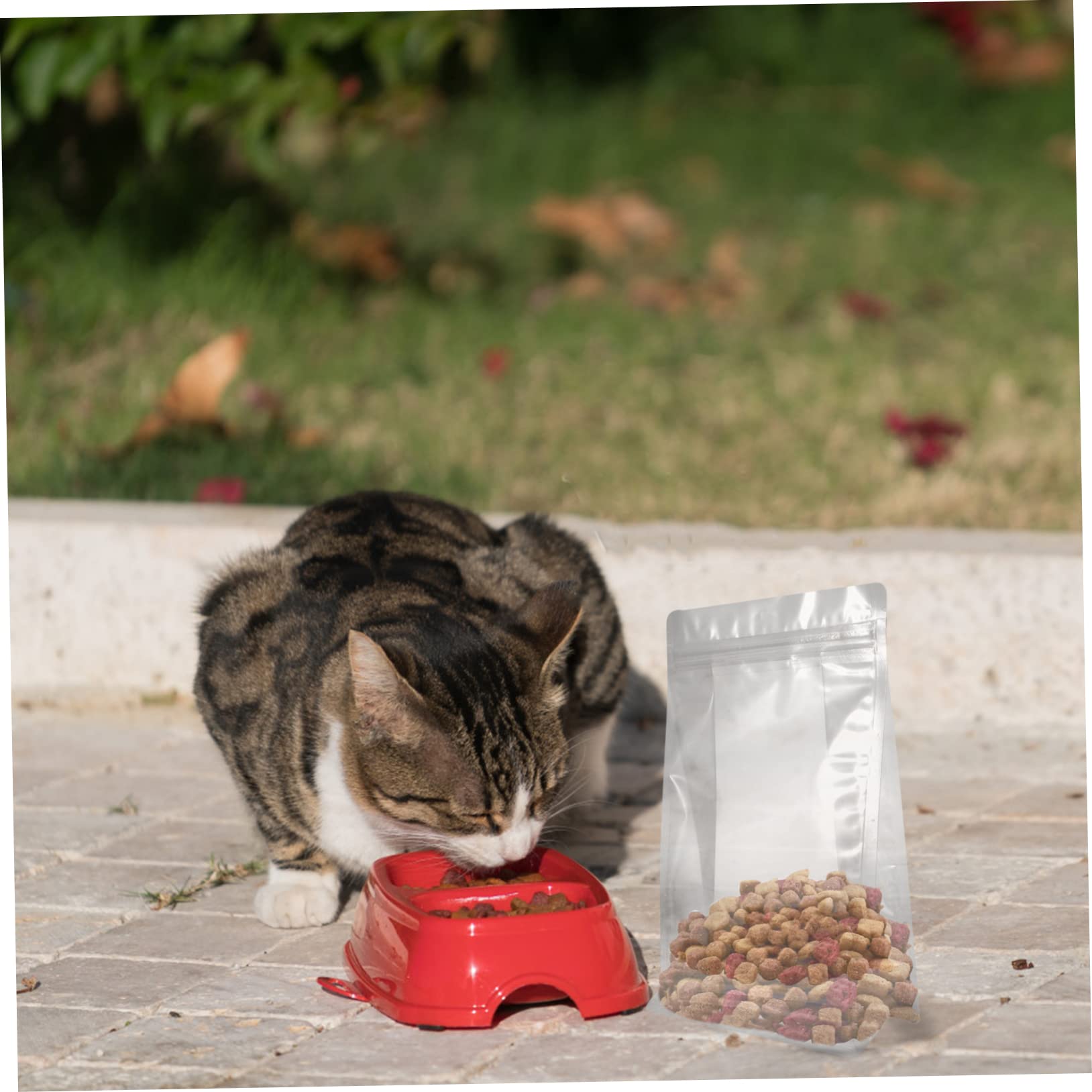 HAPINARY 30 Pack Self Sealing Bags Clear Food Storage for Pet Food Fish Bait Snacks Tea Beans Strong Seal Easy to Use