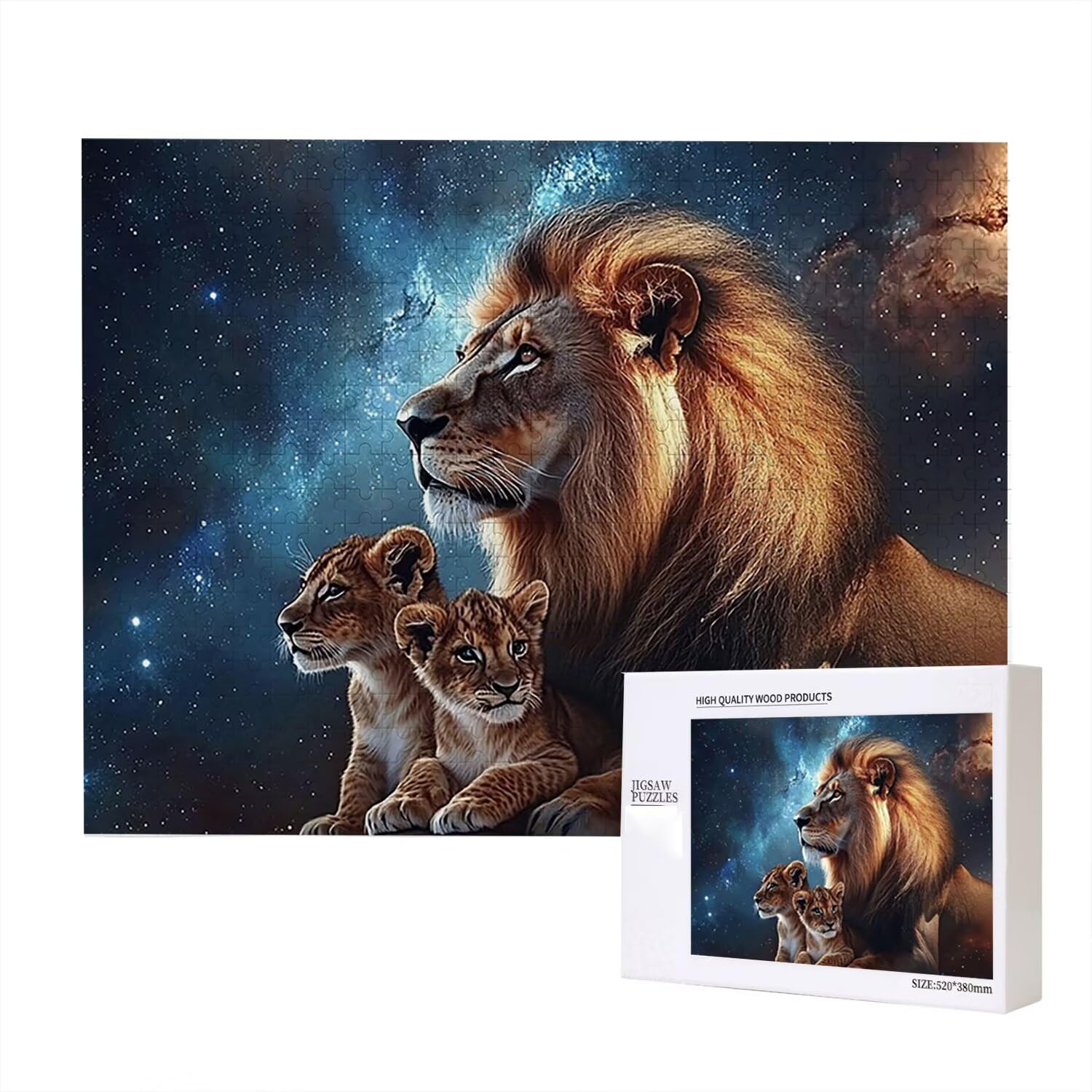 Jigsaw Puzzle, 6000 Pezzi Puzzle Classici, Il Leone Puzzle Rilassamento Intelligence, Mpossibile Difficile Puzzle Impegnativo per Adulti Puzzle Gioco Familiare, Regalo per Amore Amico Animali fr0-618