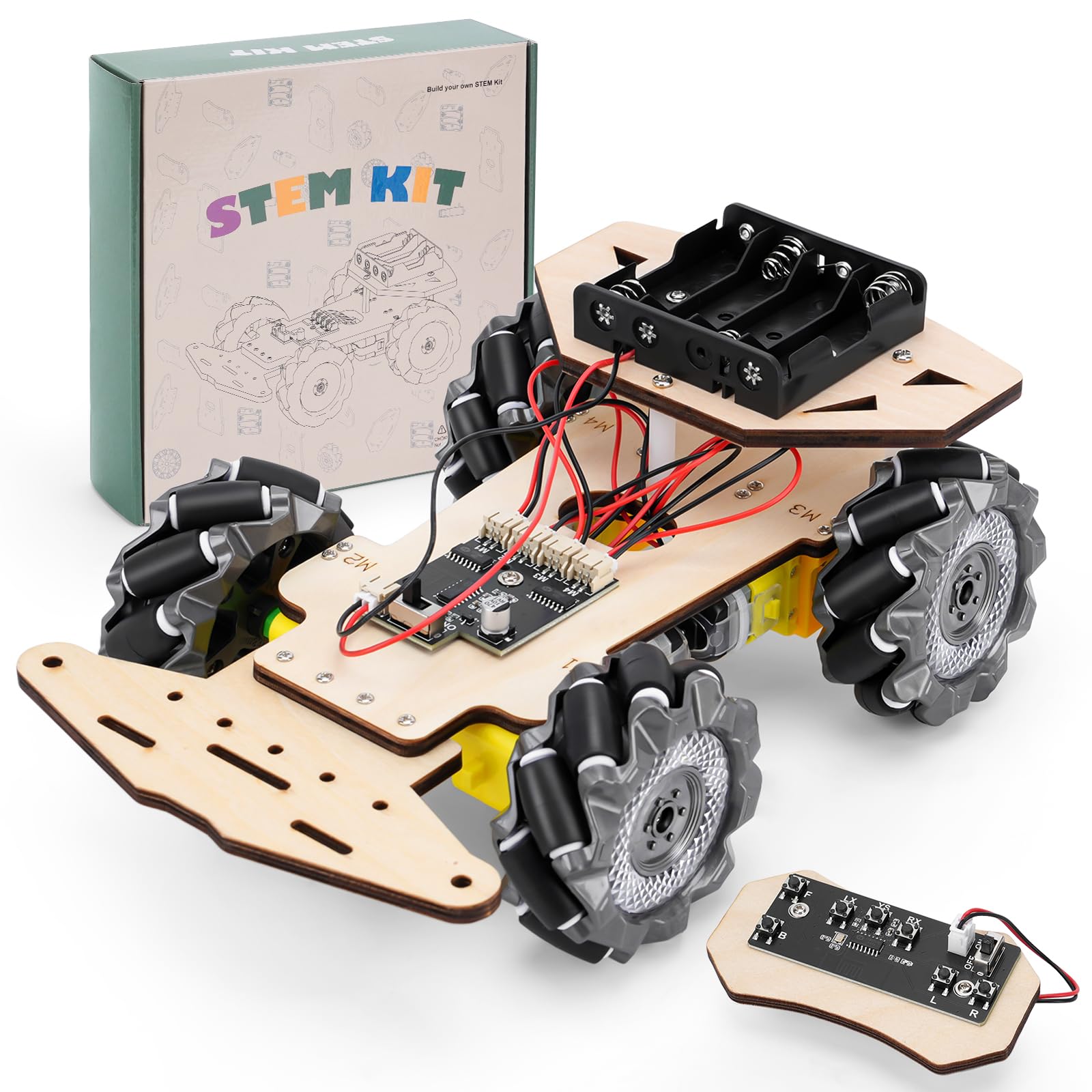 RC Robot Car Kit for Kids Ages 8-12 12-16, STEM Science Kits, STEM Projects, Gifts for 8 9 10 11 12 13 14 15 16 Year Old Boys Girls Teens, Cool