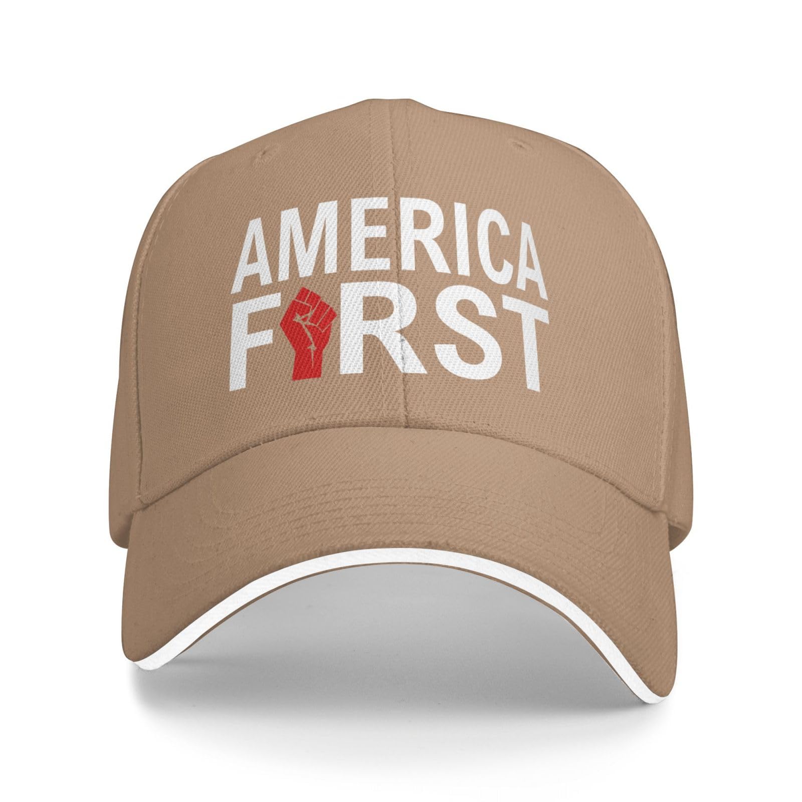 Kwqdozf Unisex Natural America First Hat Adjustable Baseball Cap Hats