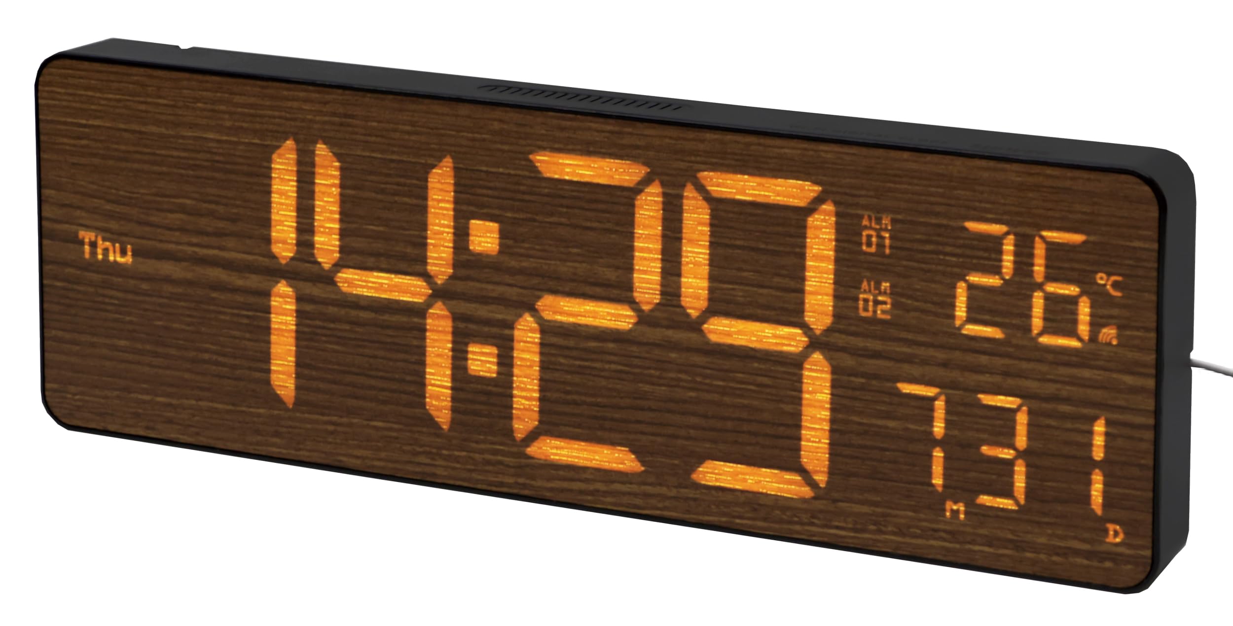 Amazon.co.jp: SLOWER 置き時計かけ時計 デジタル LED WiFi 自動 時刻