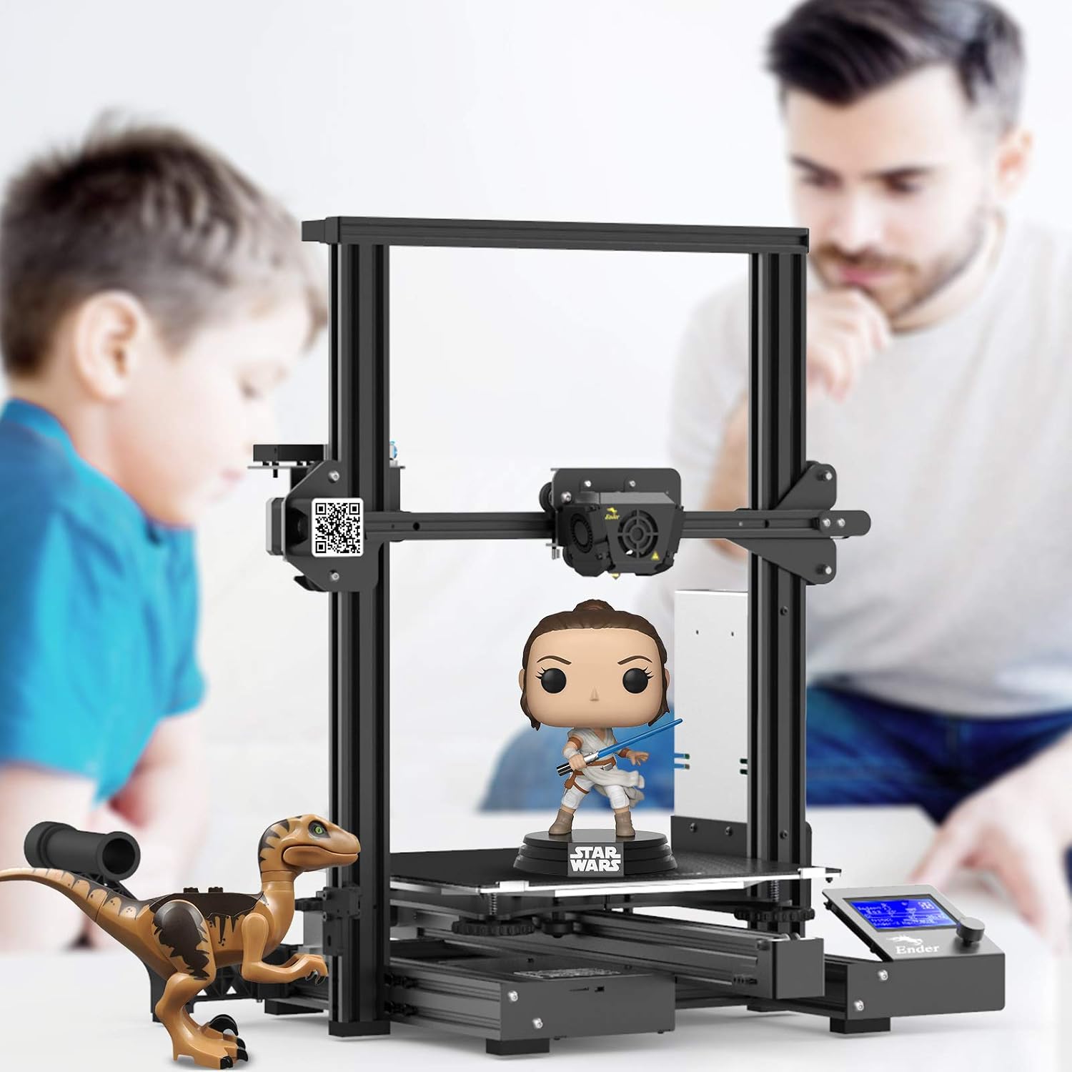 Official Creality Ender 3 Max FDM 3D Printer by MKK, Metal 3D Printer with Larger Build Volume 300 x 300 x 340mm, 2 Cooling Fans, 32-bit Silent Motherboard, UL Power Supply and Carborundum Bed