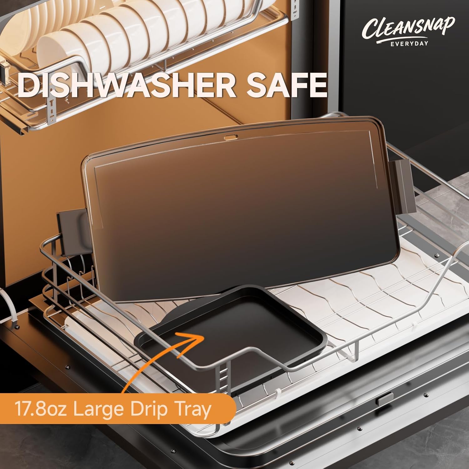 Cleansnap Everyday Electric Griddle,The Ultimate Gift for Family Feasts - 20” Nonstick Grill with Foldable Anti-Mess Shield, Rapid 1700W Heat & PPG Ceramic Coating, Dishwasher Safe, Saga Blue