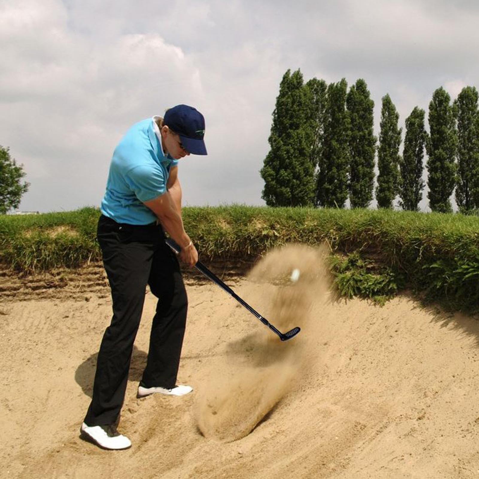 Club de Golf Wedge réglable avec échelle pour droitiers et gauchers - Tige de Putter Robuste pour et Adultes débutants - Poignée télescopique antidérapante avancée