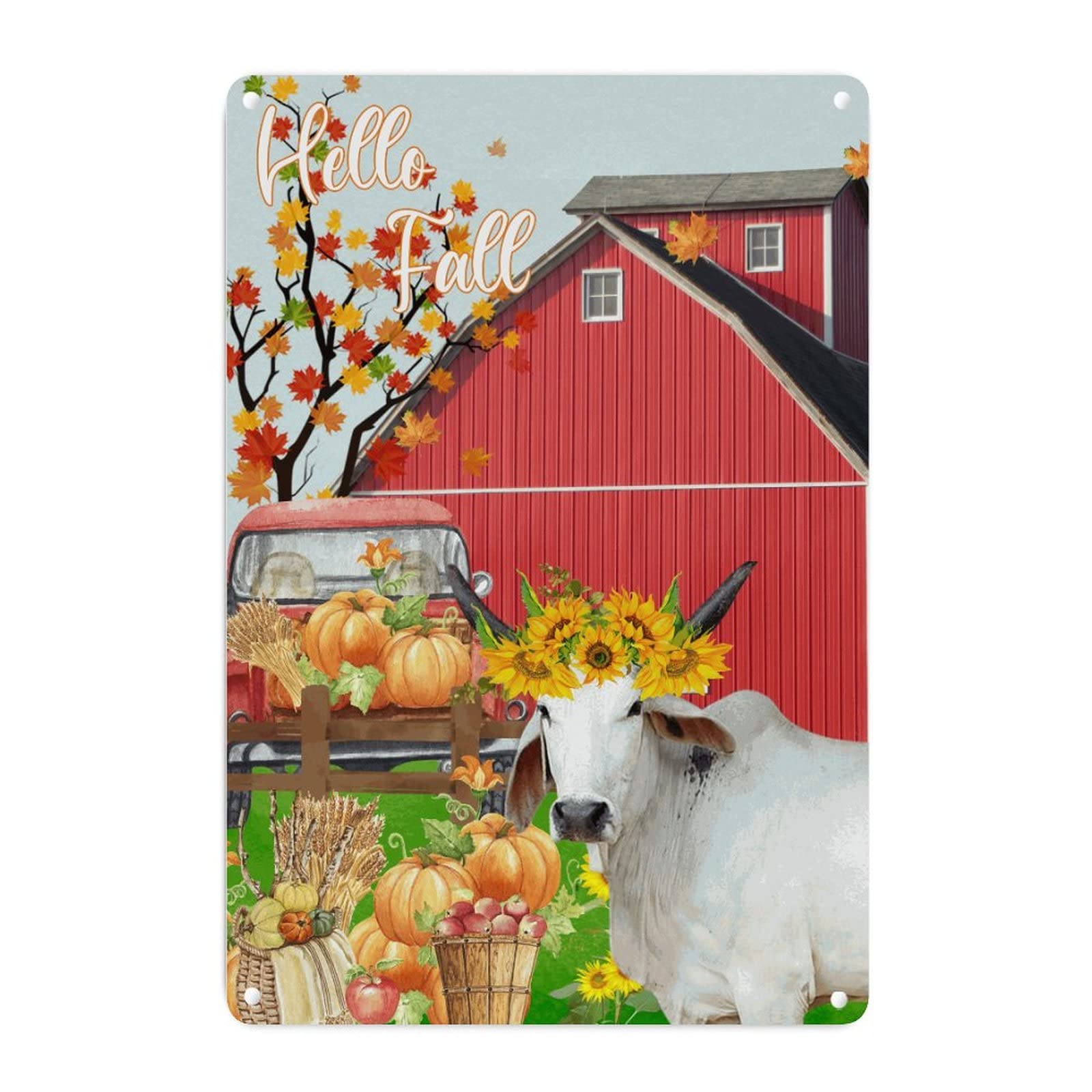 Panneau métal Thanksgiving pour embellir votre porche et salon cet automne