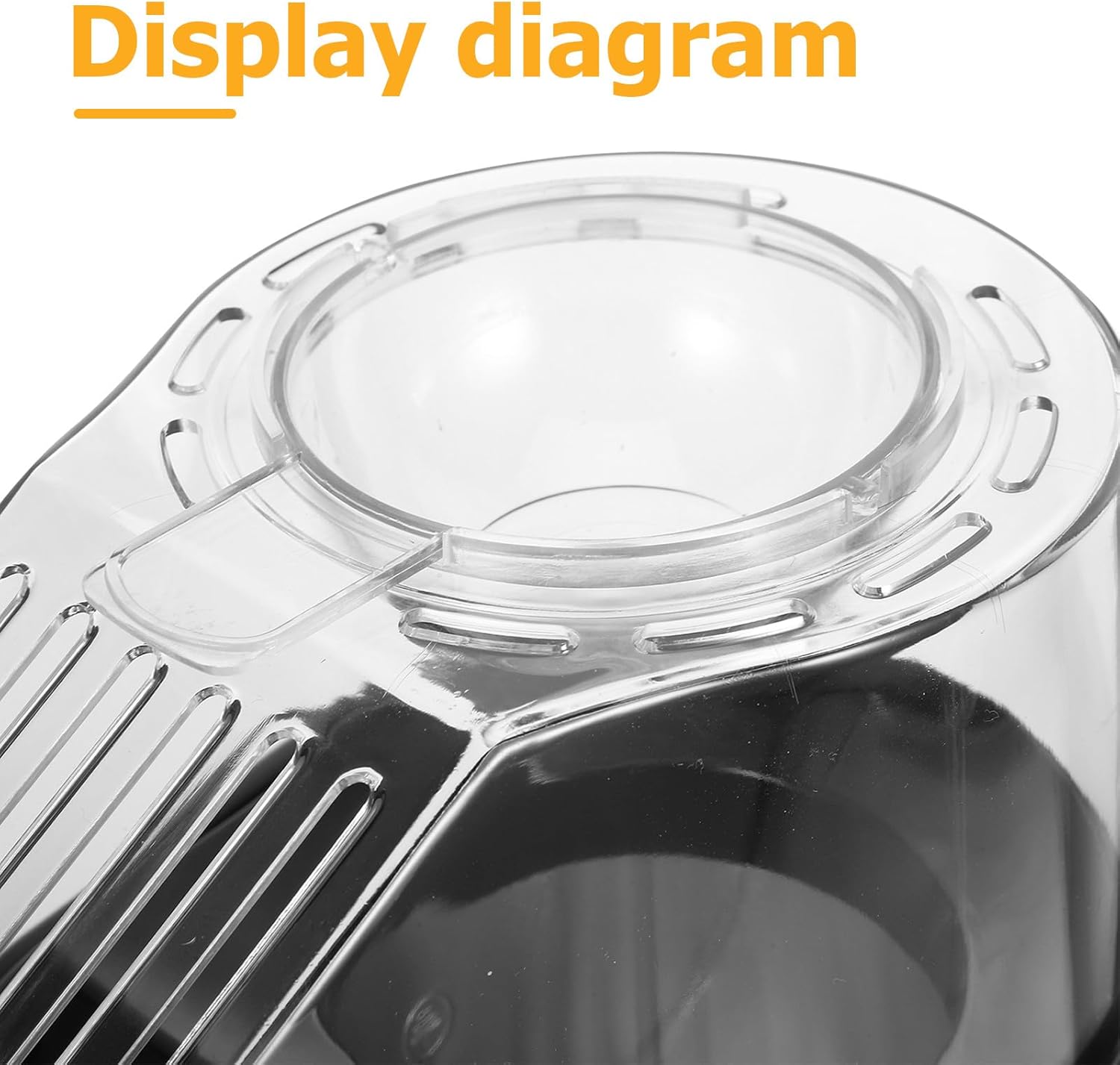 Hot Air Popcorn Machine 110v Electric Automatic Kernel Corn Maker Nonstick Kettle Black for Home Movie Party Snack Maker with Scoop